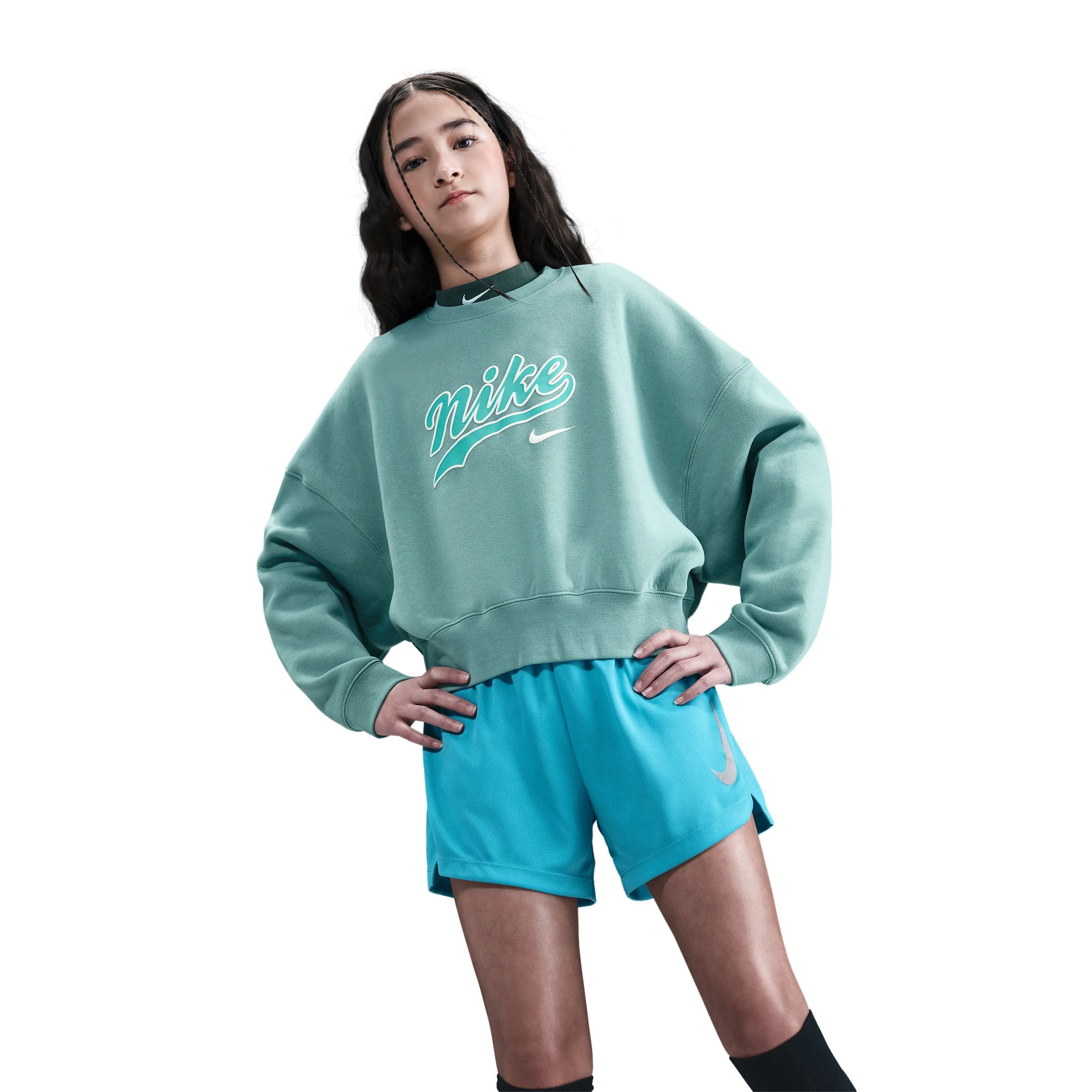 Big Kids' (Girls') Cropped Fleece Sweatshirt