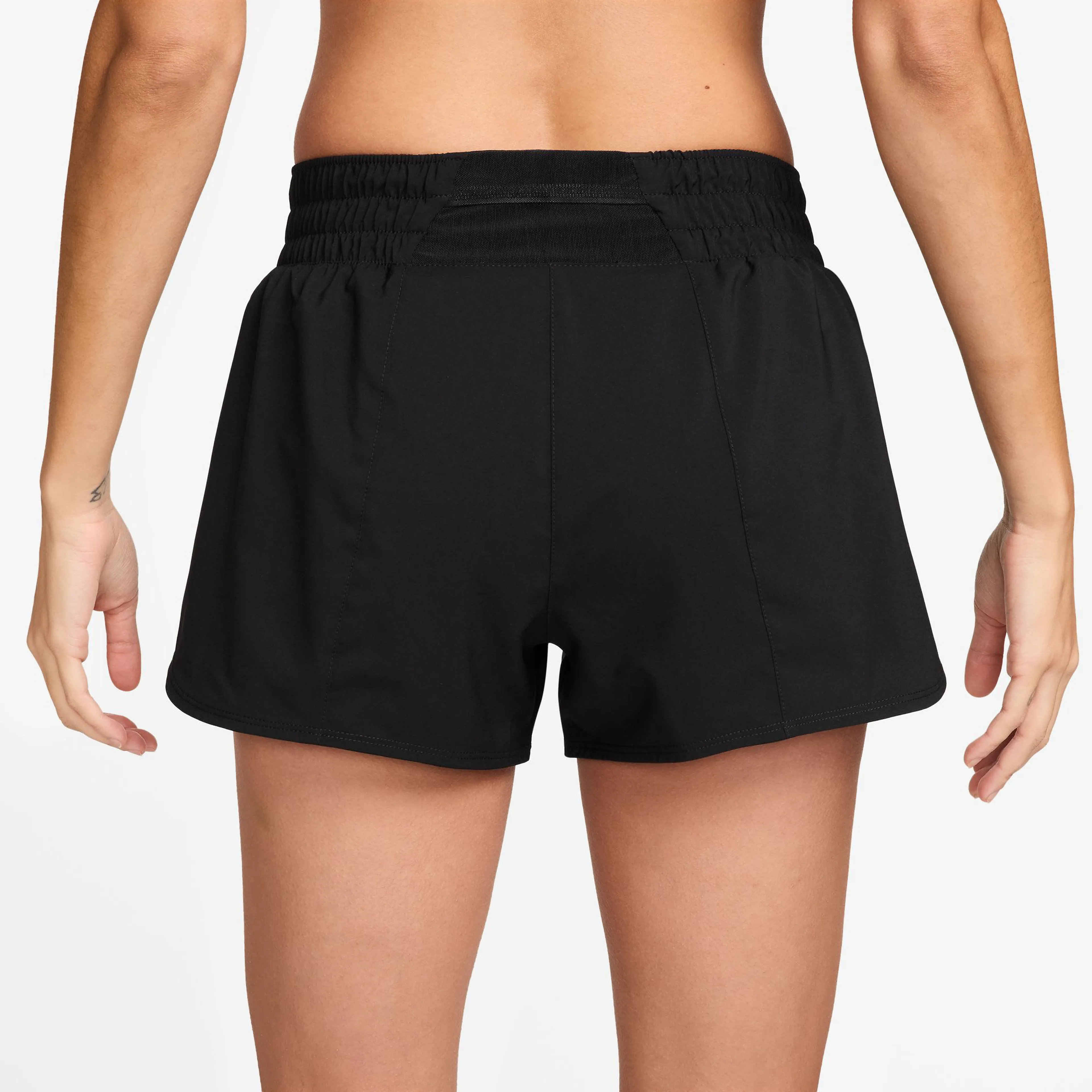 One Swoosh Women's Dri-FIT Mid-Rise Loose 3" Brief-Lined Running Shorts