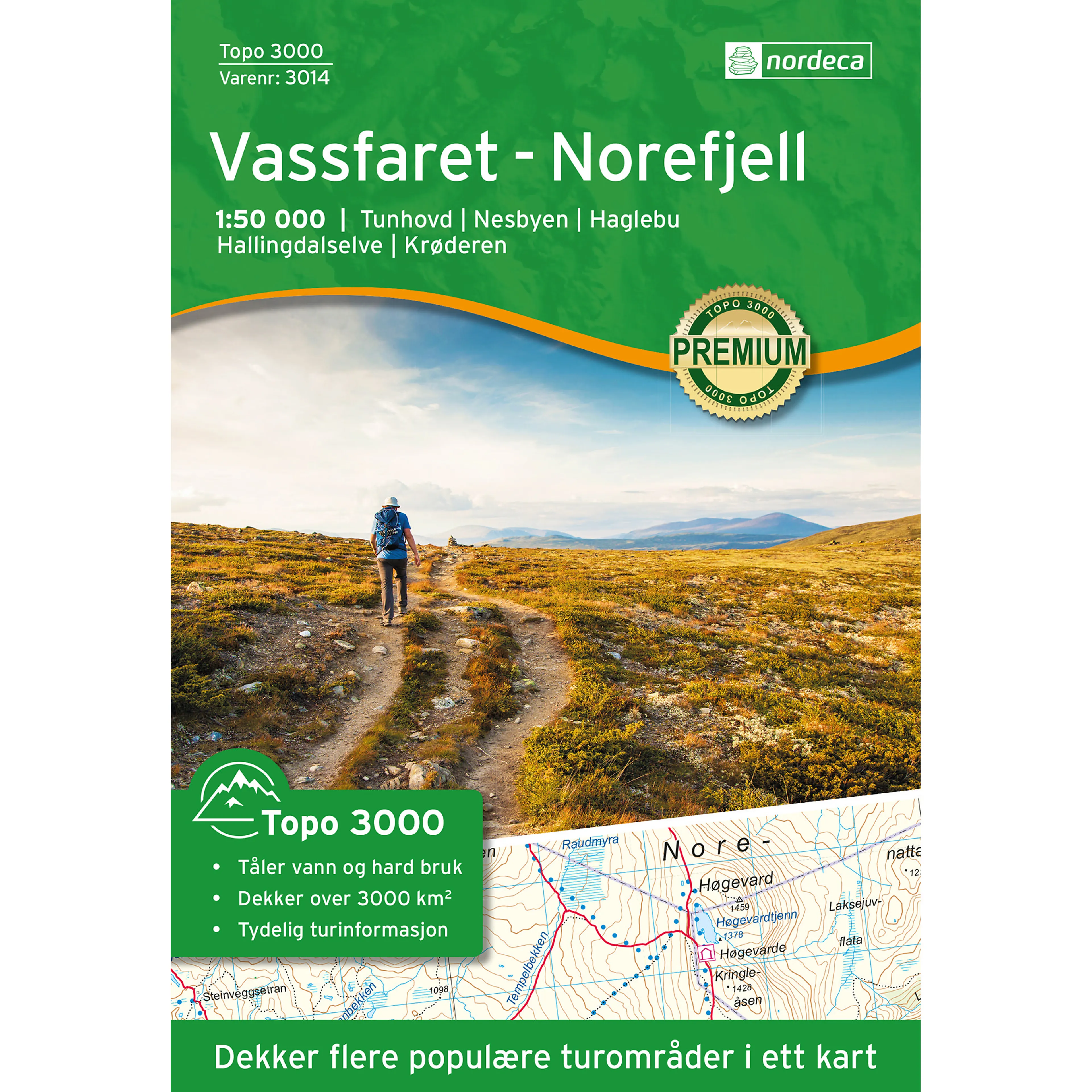 VASSFARET-NOREFJELL 1:50 000