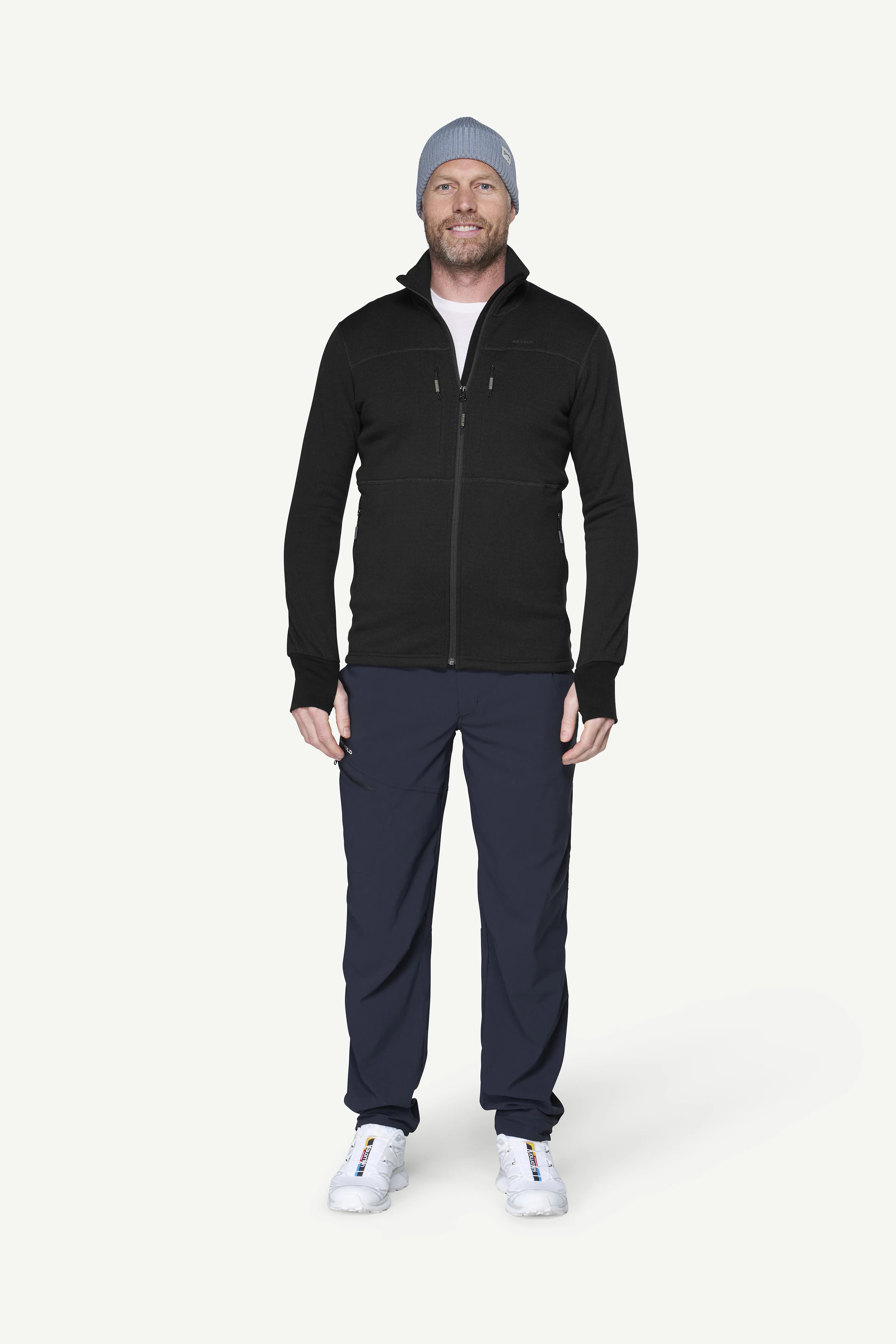 EGGA GRID MERINO JKT MAN