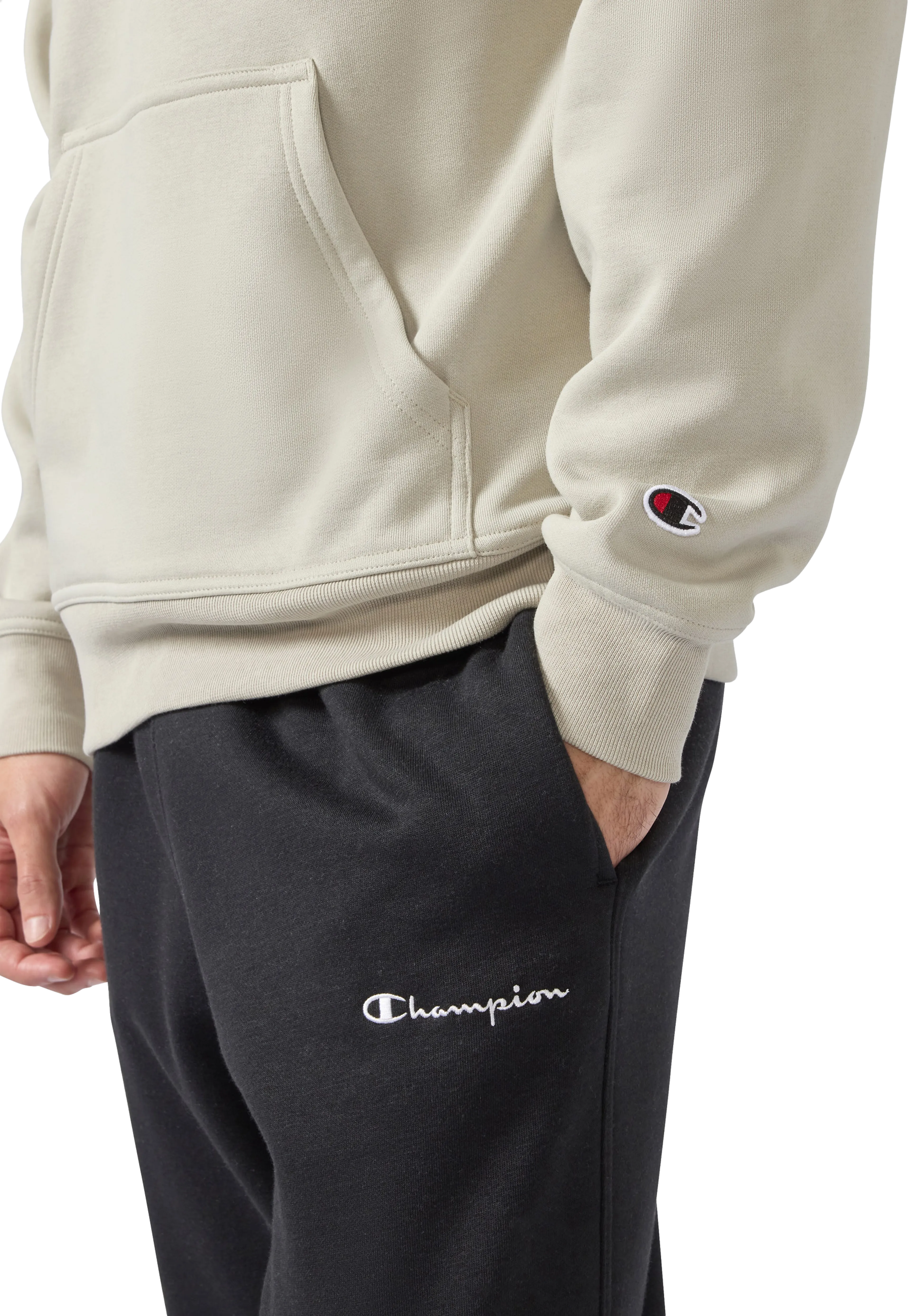 Hooded Sweatshirt small contrast logo mens