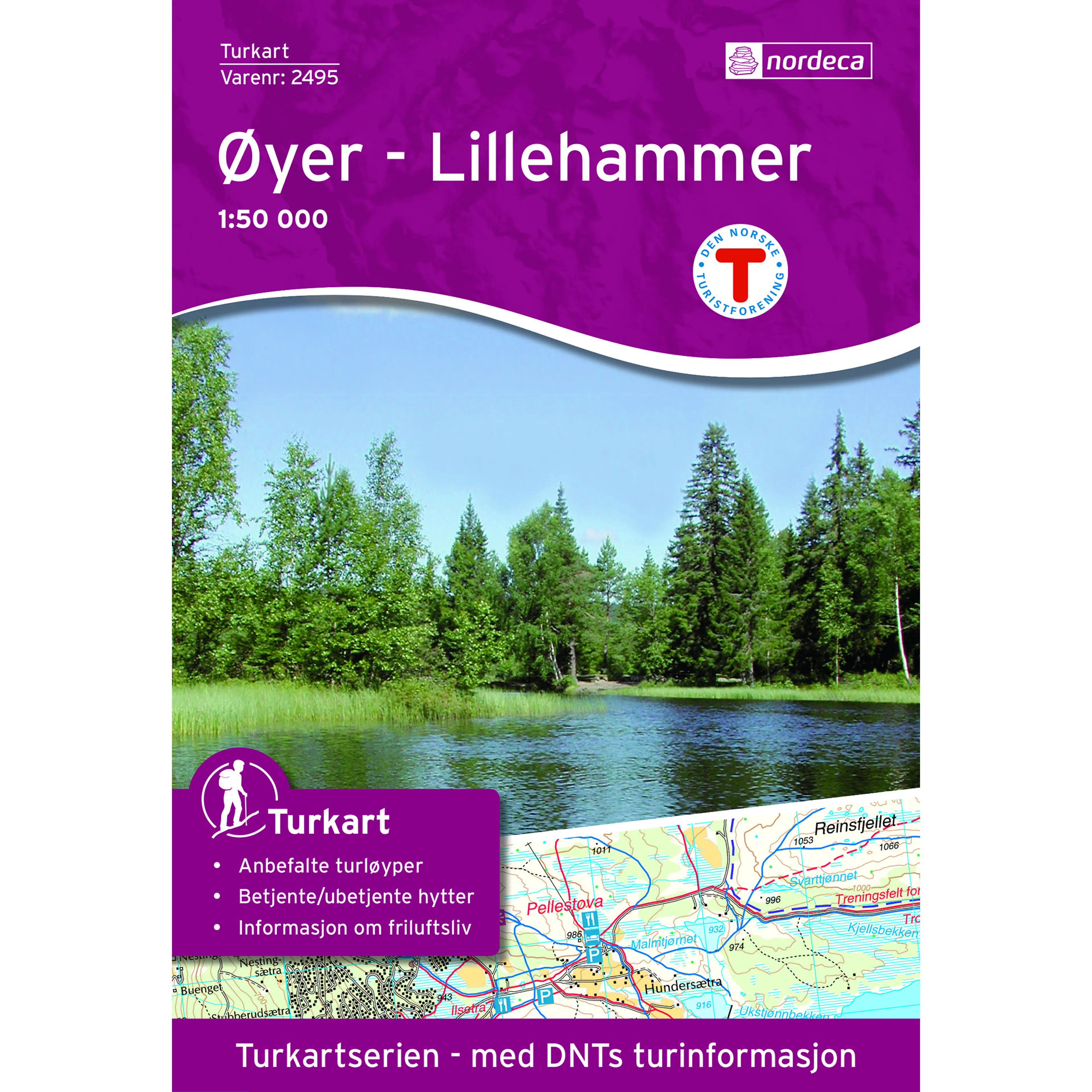 ØYER - LILLEHAMMER 1:50 000