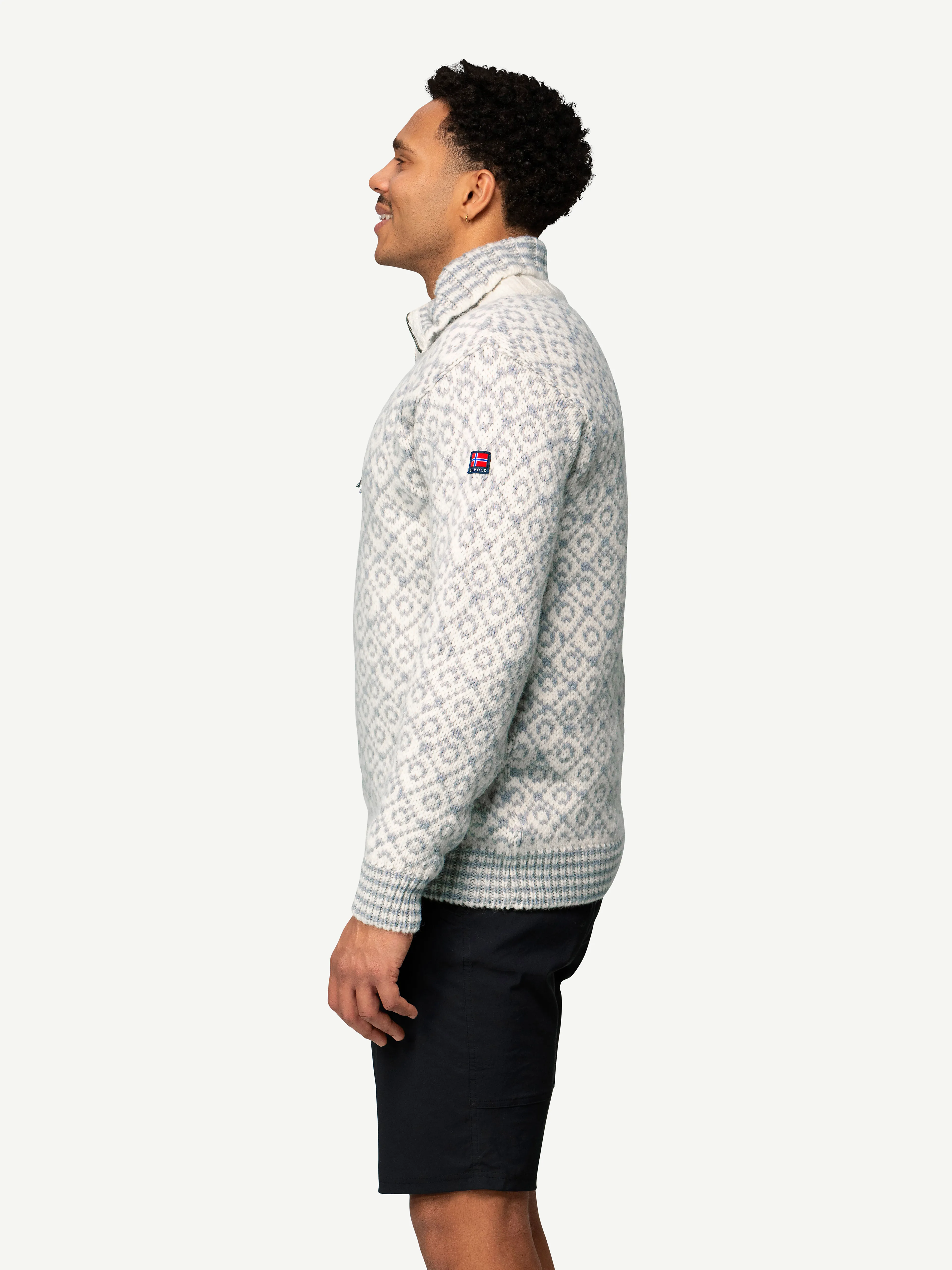 SVALBARD strikkegenser ZIP-NECK unisex
