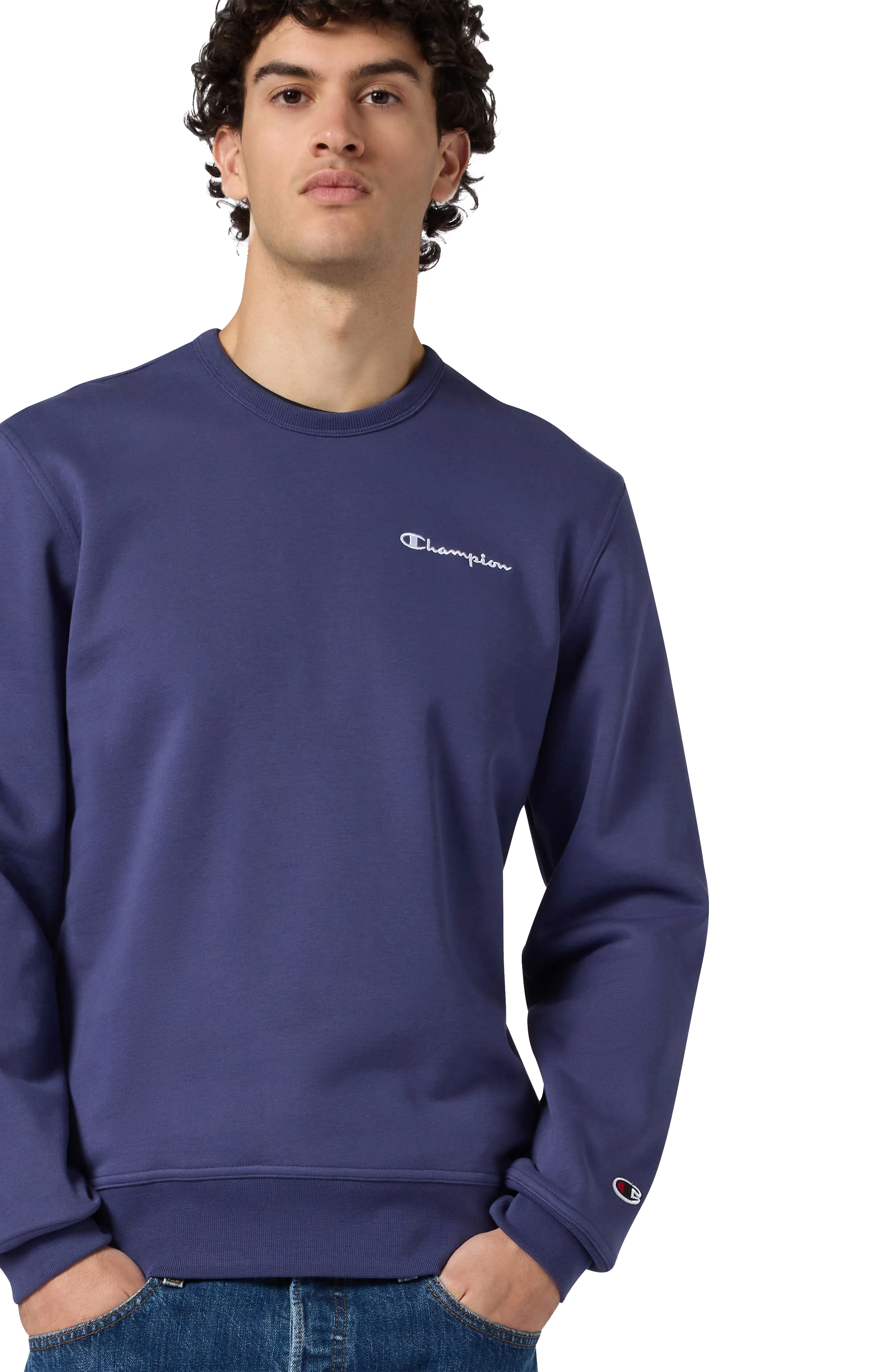 Crewneck Sweatshirt small contrast logo mens