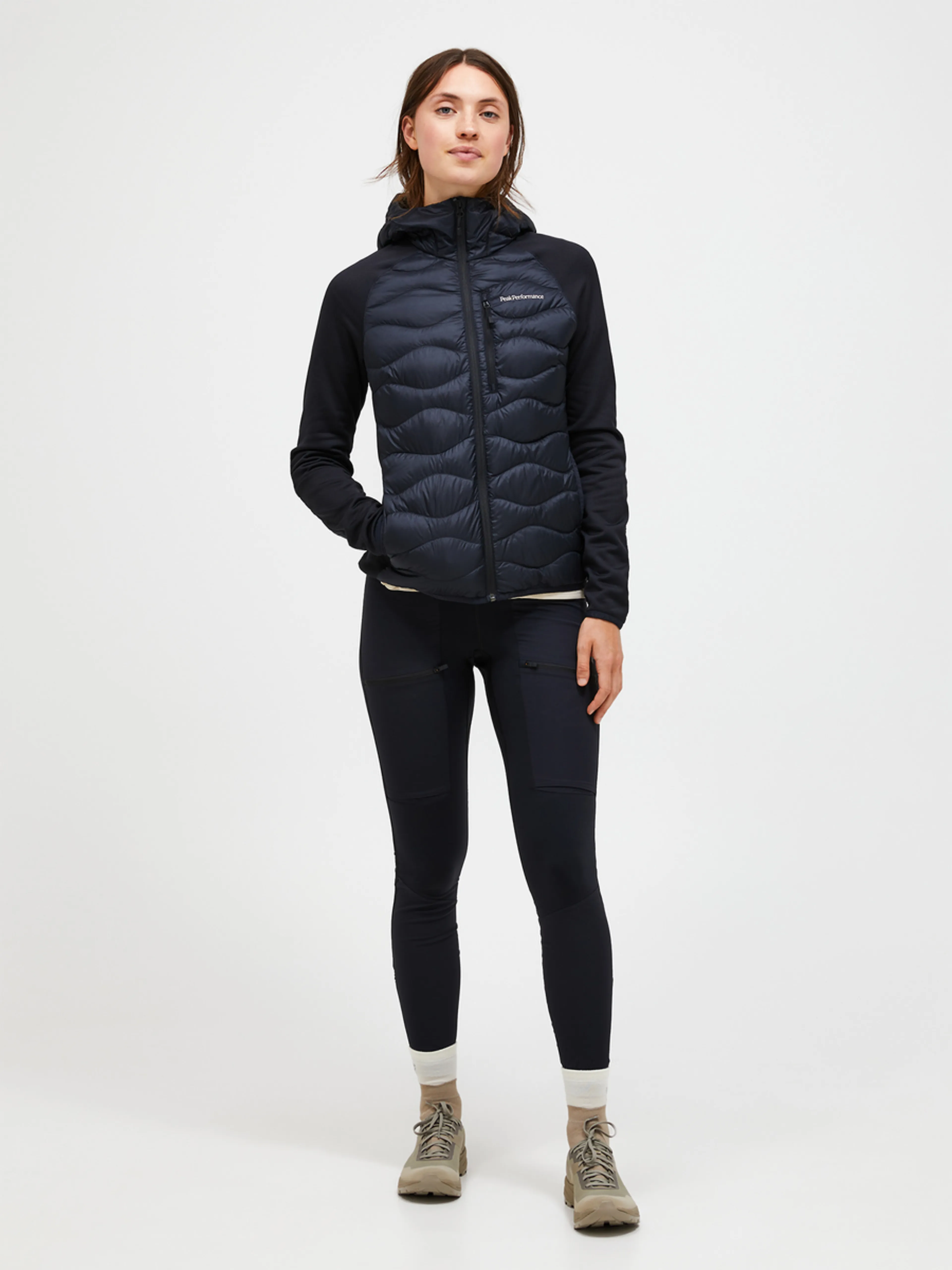 W Helium Down Hybrid Hood