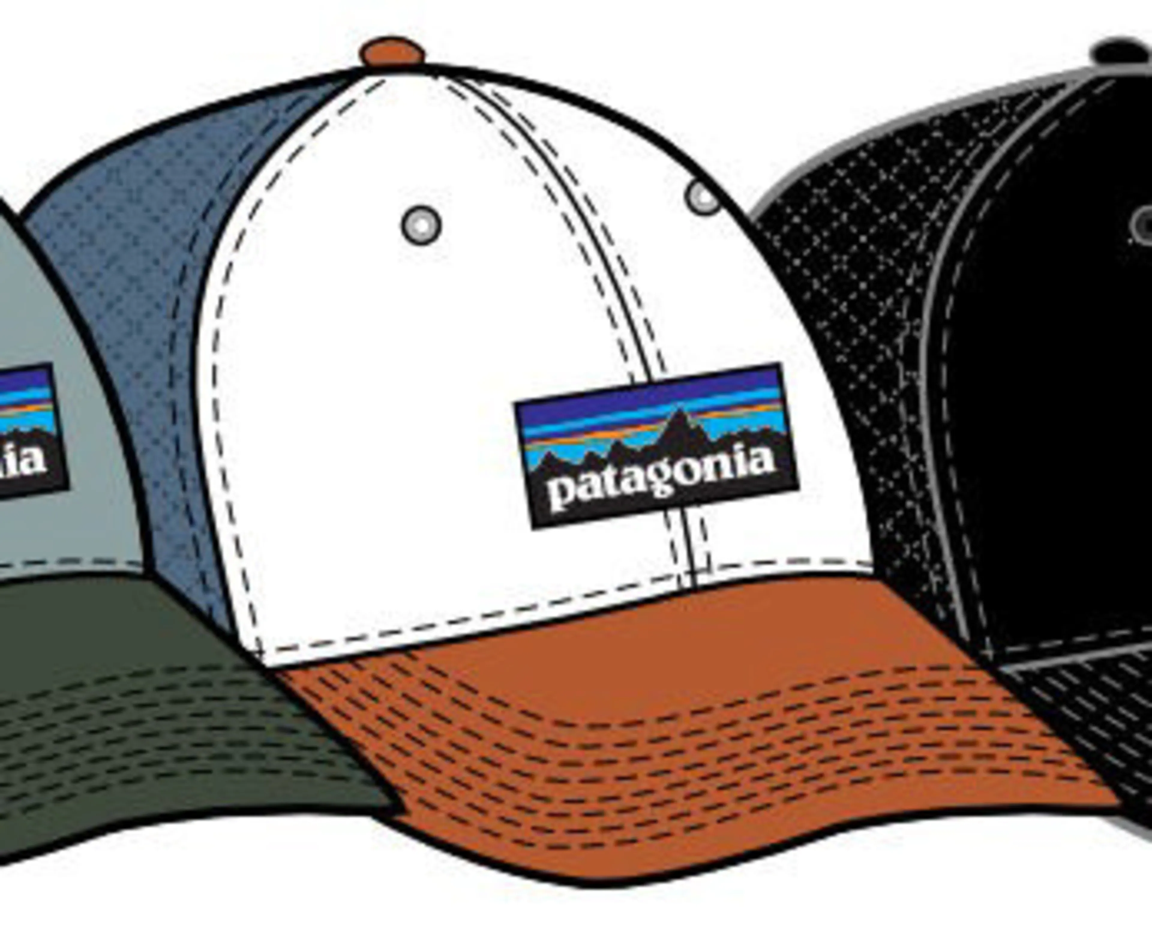 P-6 Logo LoPro Trucker caps