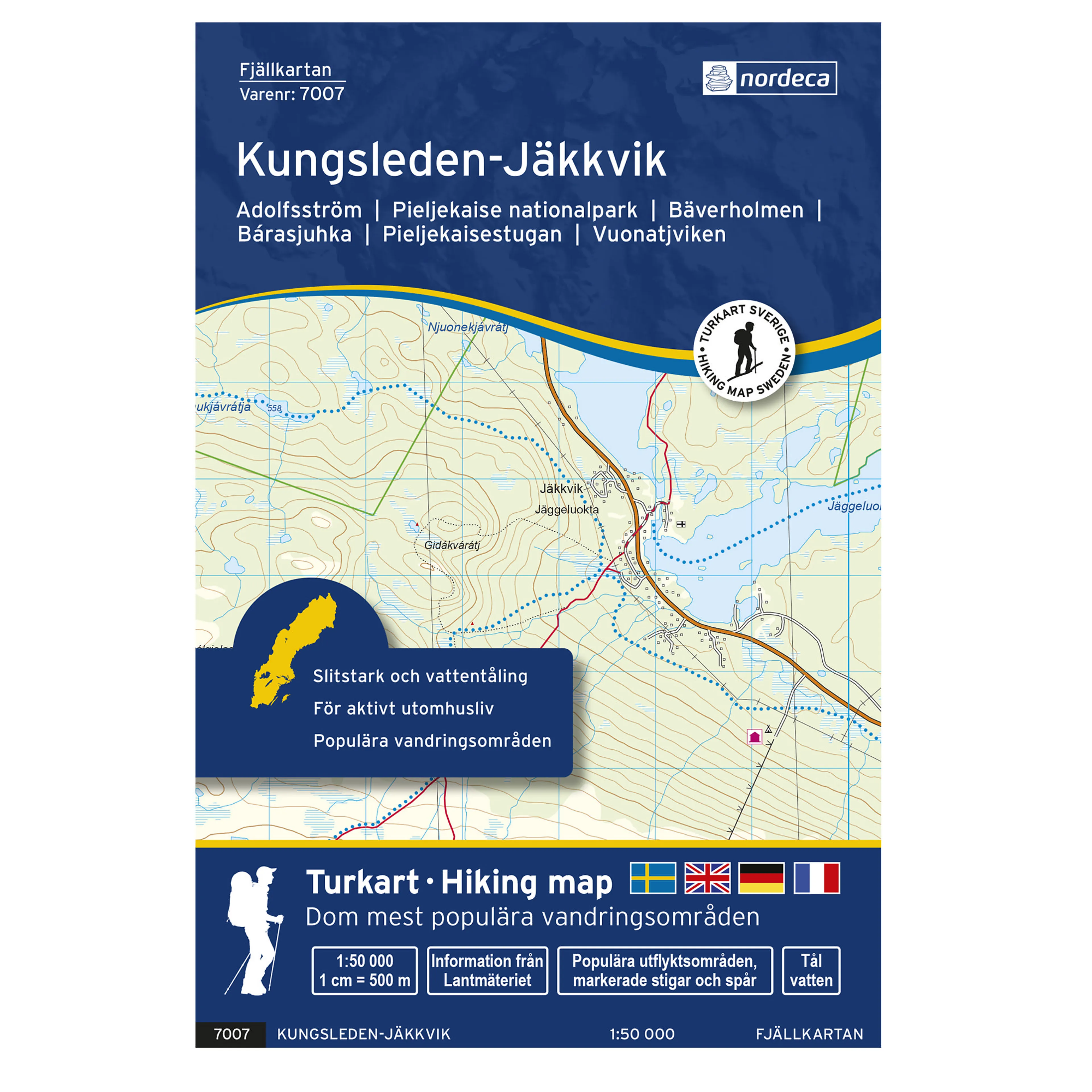 Kungsleden-Jäkkvik 1:50 000
