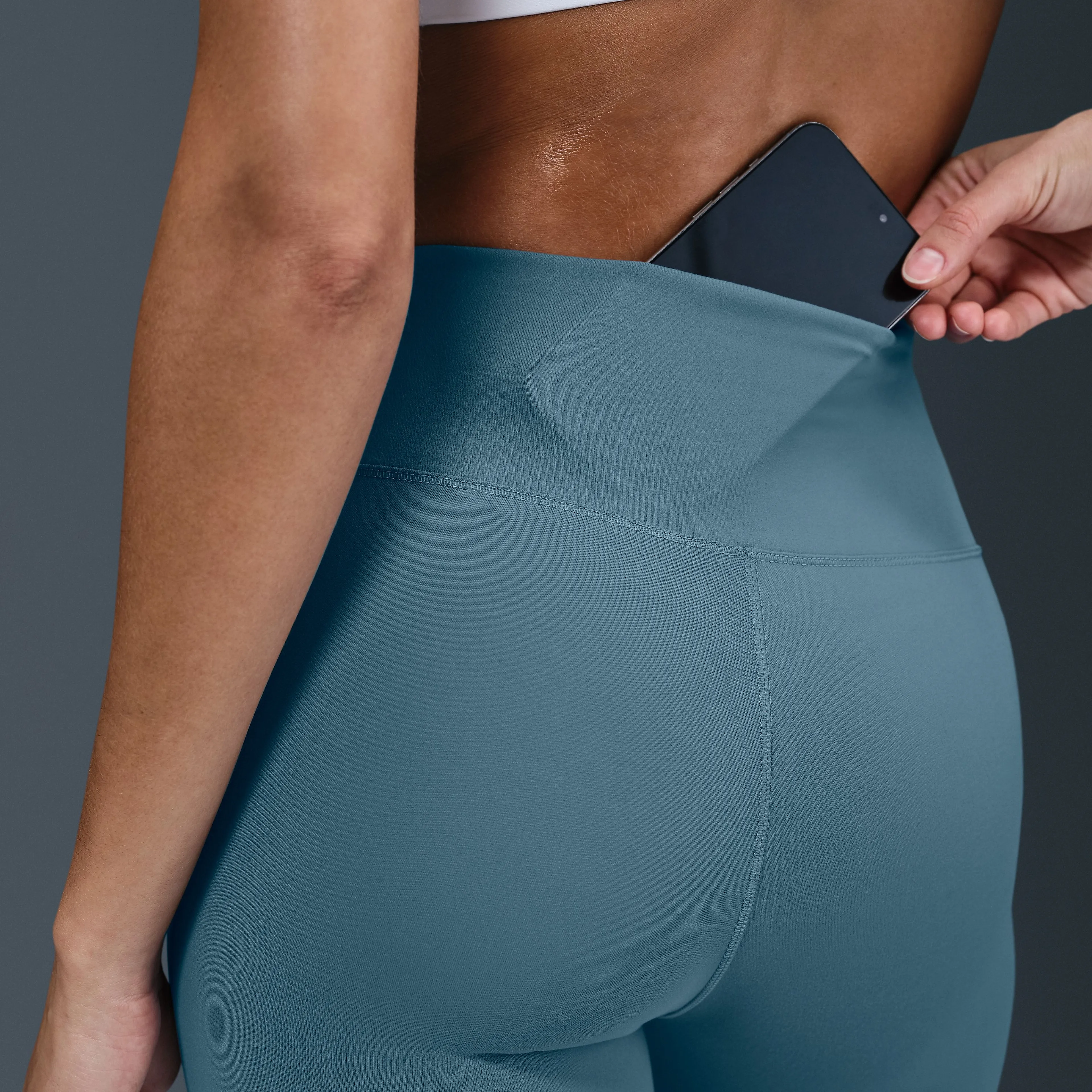 One Women's High-Waisted Full-Length Leggings