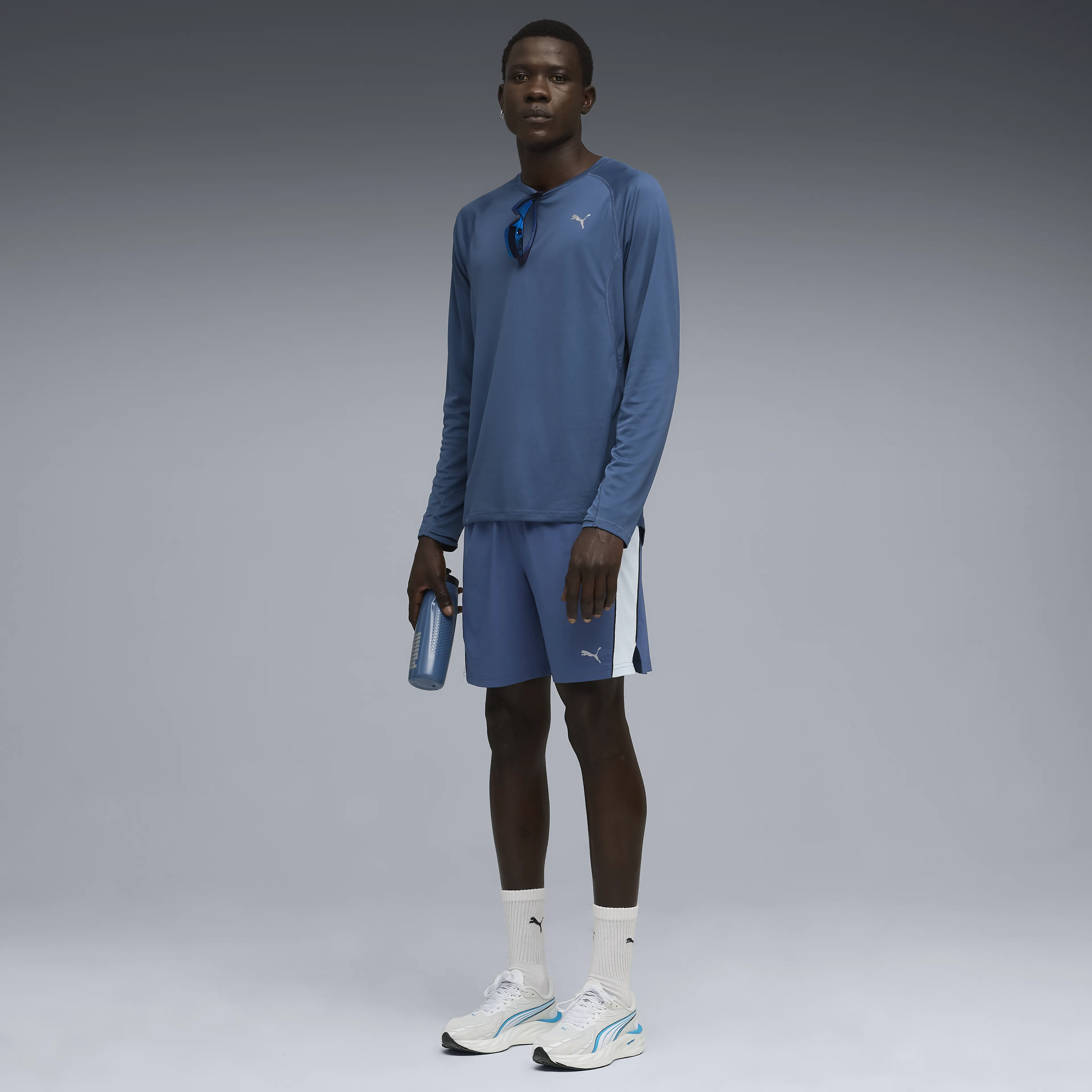 M RUN VELOCITY LONG SLEEVE (POLY)