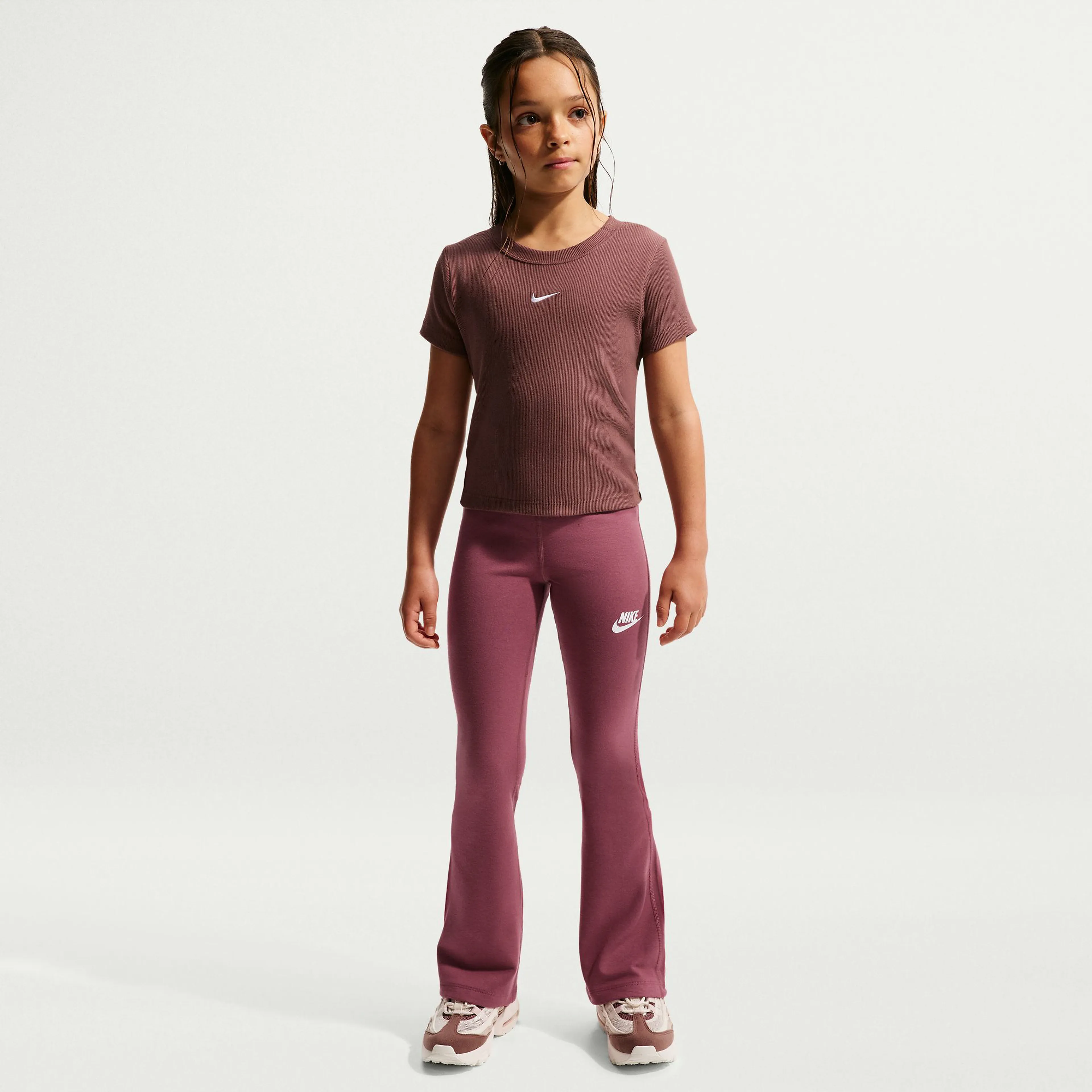Sportswear Classic Girls' High-Waisted Flared Leggings