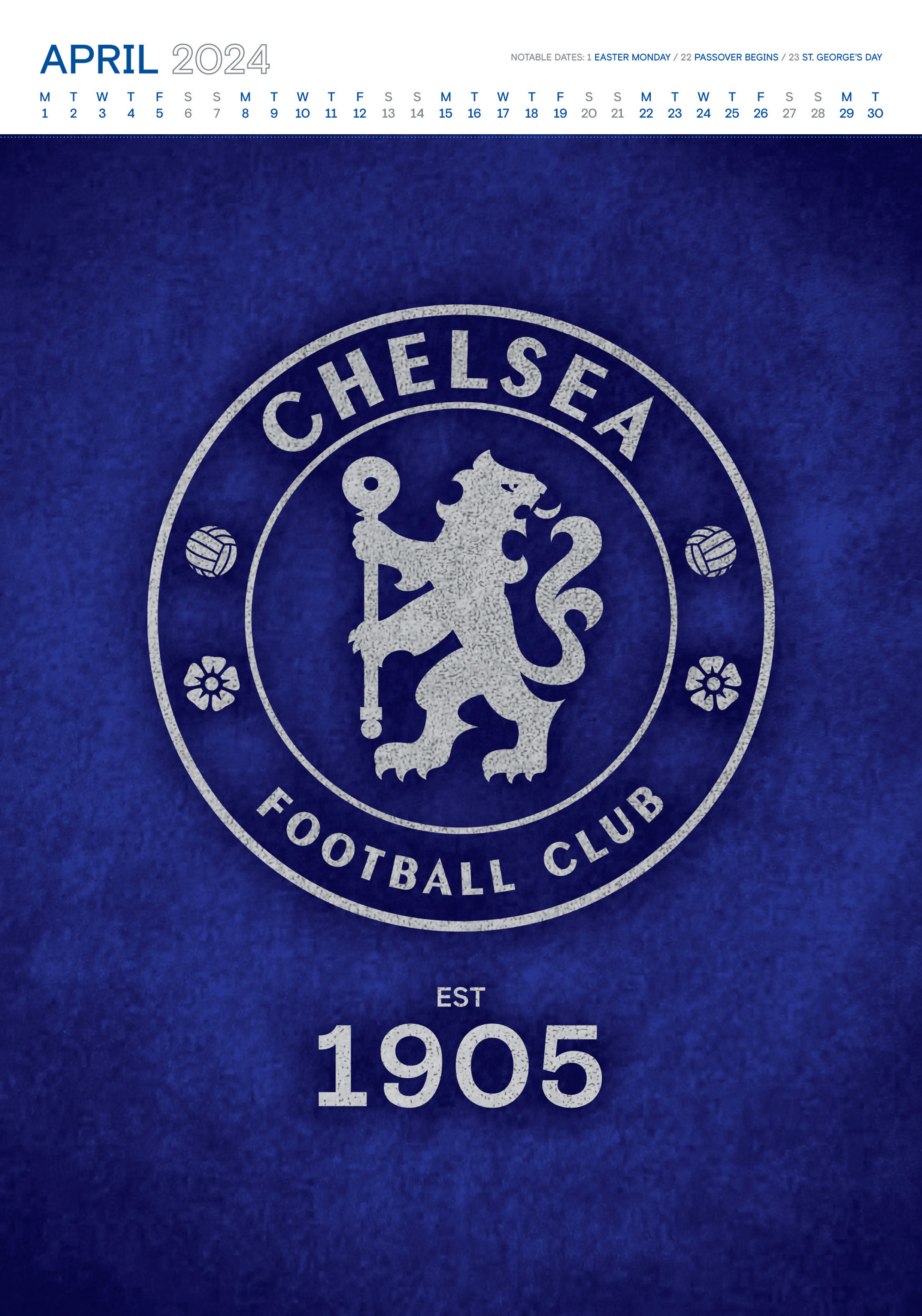 CHELSEA FC 2024 A3 KALENDER