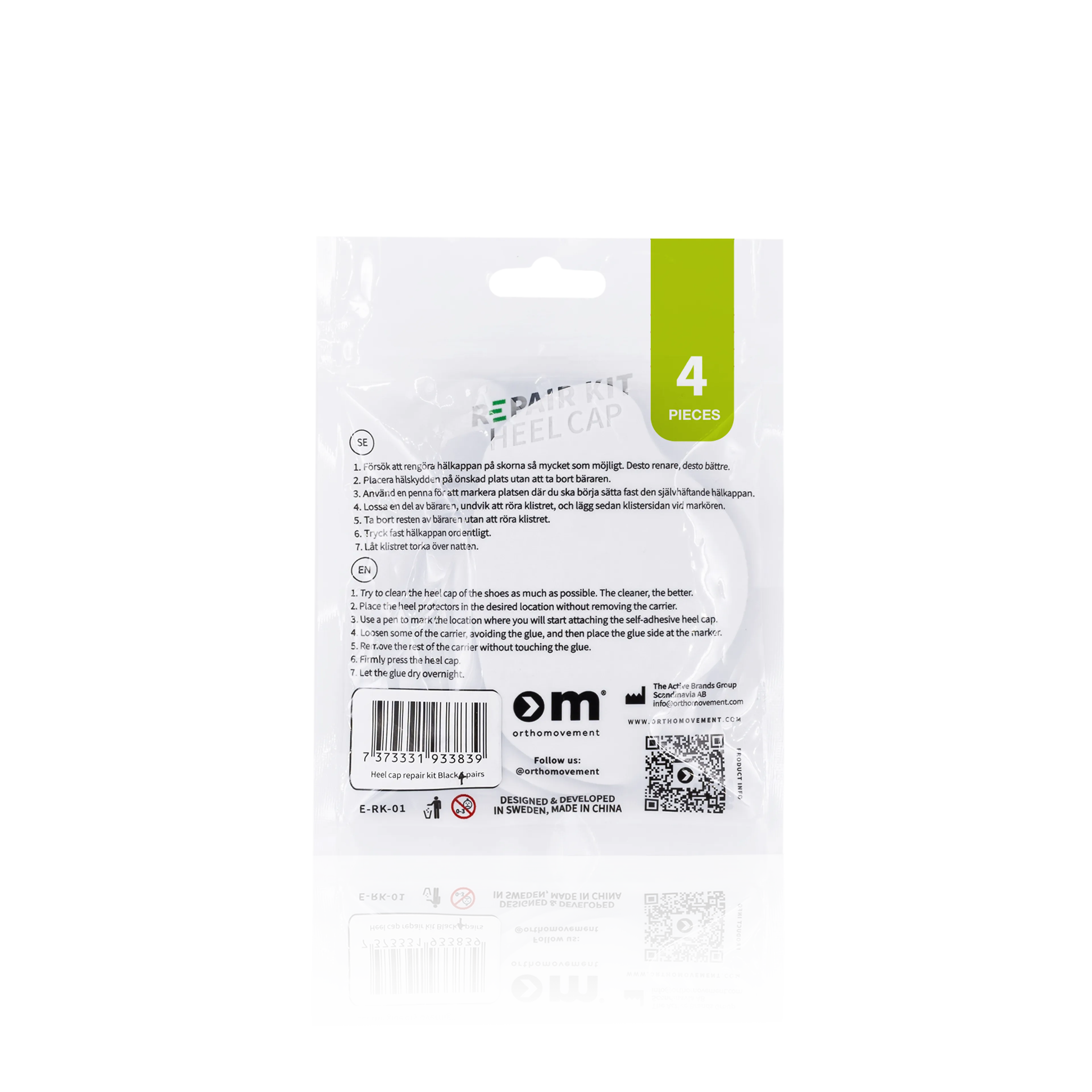 Heel Cap Repair Kit 4-pack
