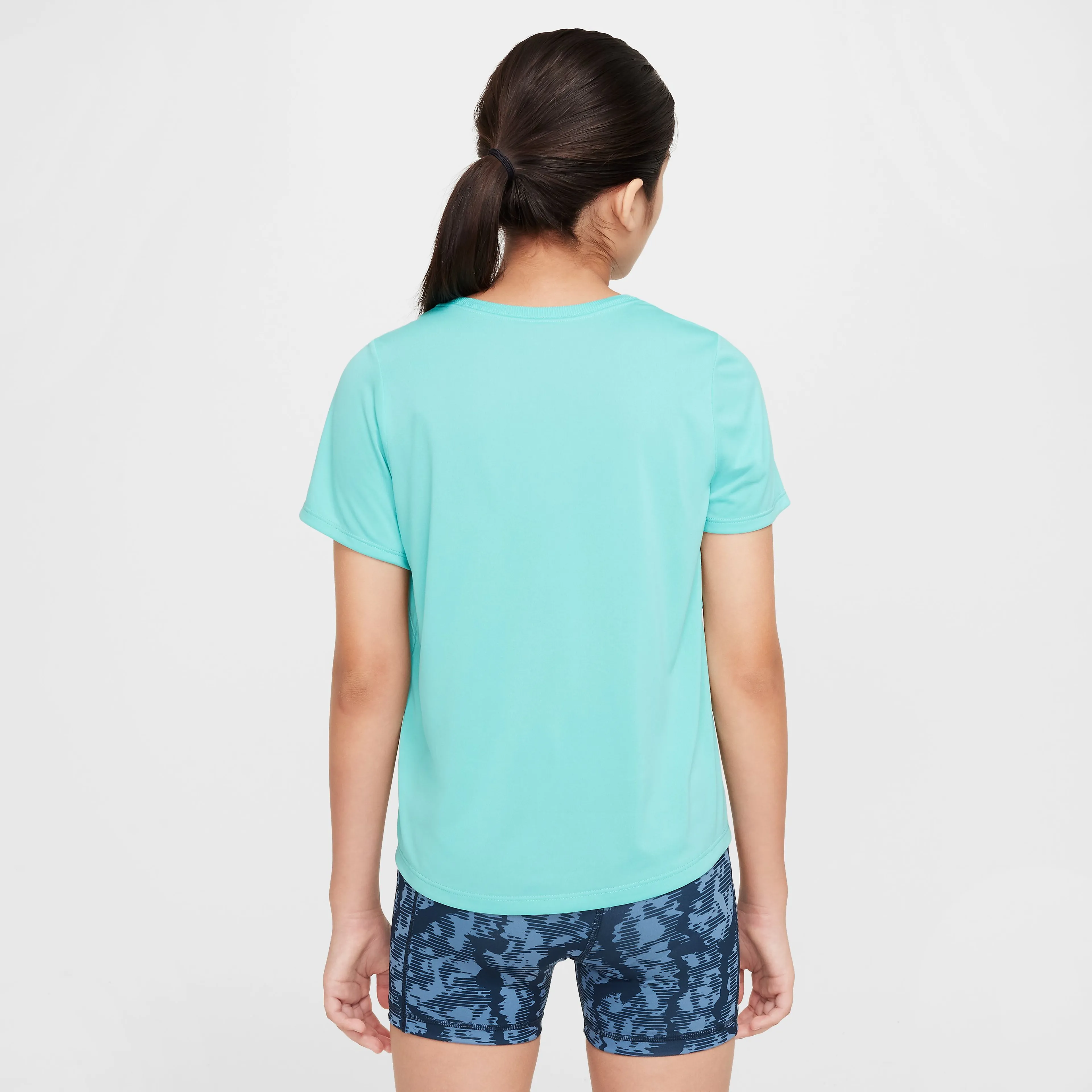 Nike One Fitted Big Kids' (Girls') Dri-FIT Short-Sleeve Top