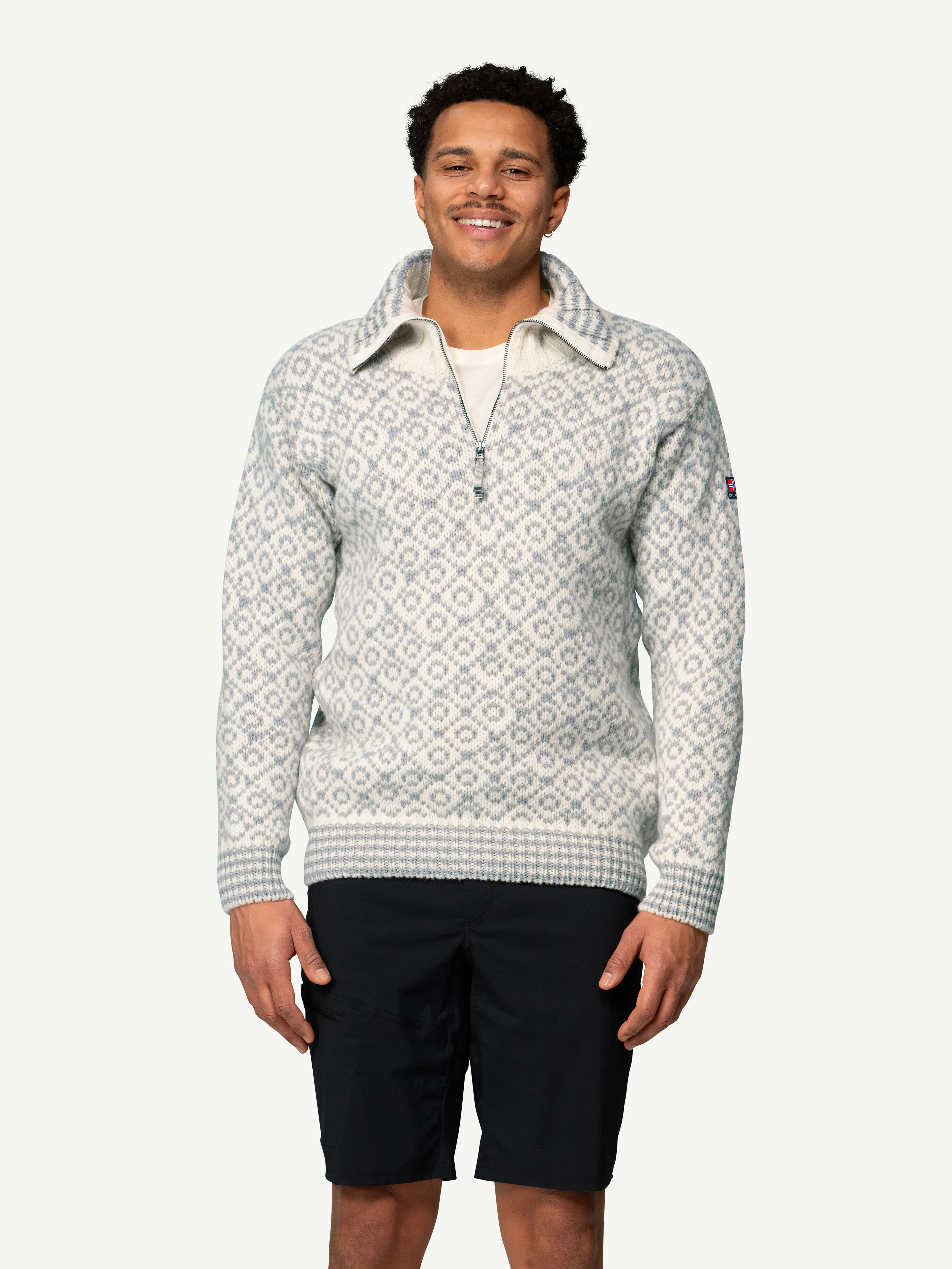 SVALBARD strikkegenser ZIP-NECK unisex