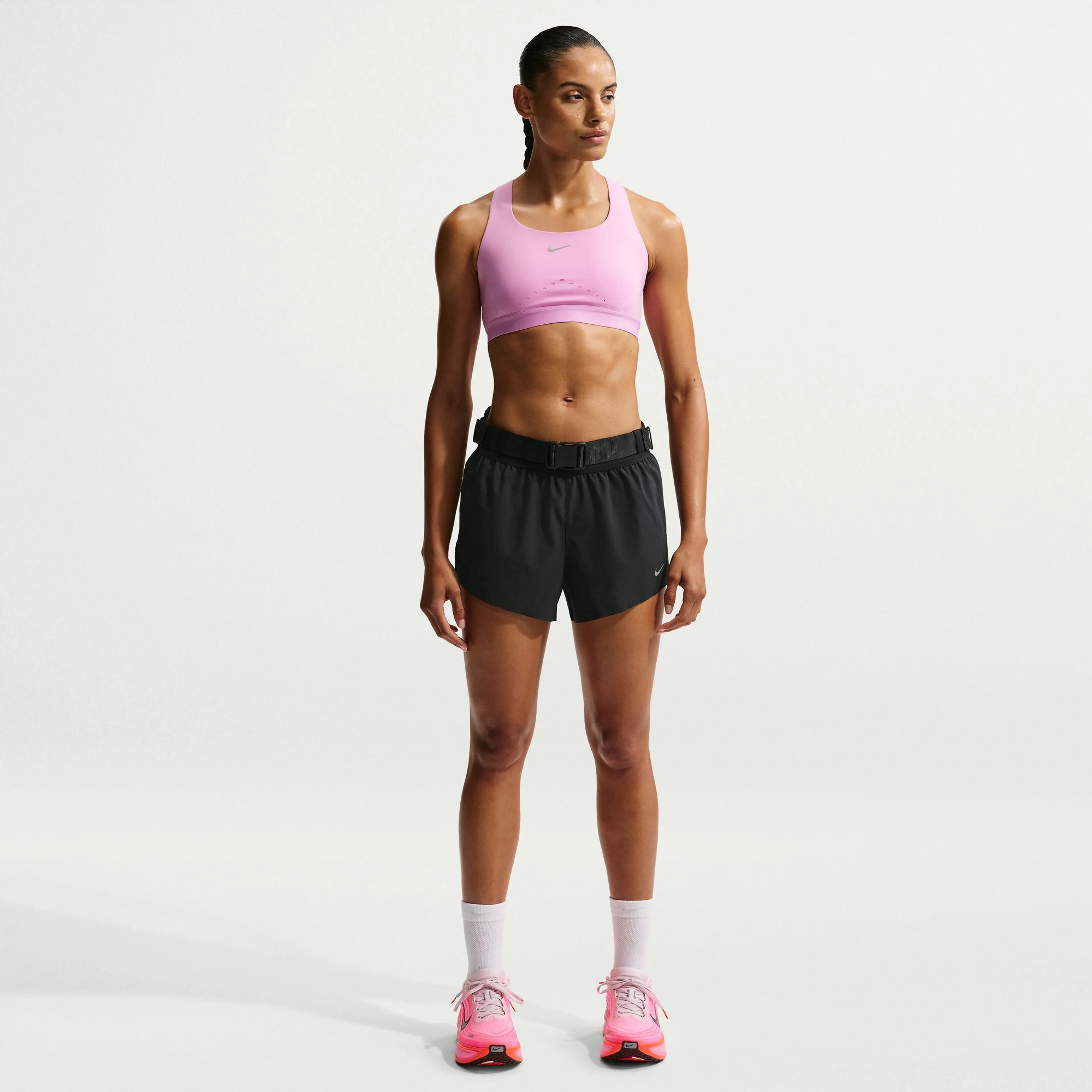 Swift Breathe Women's Dri-FIT Mid-Rise 2.5" Brief-Lined Running Shorts