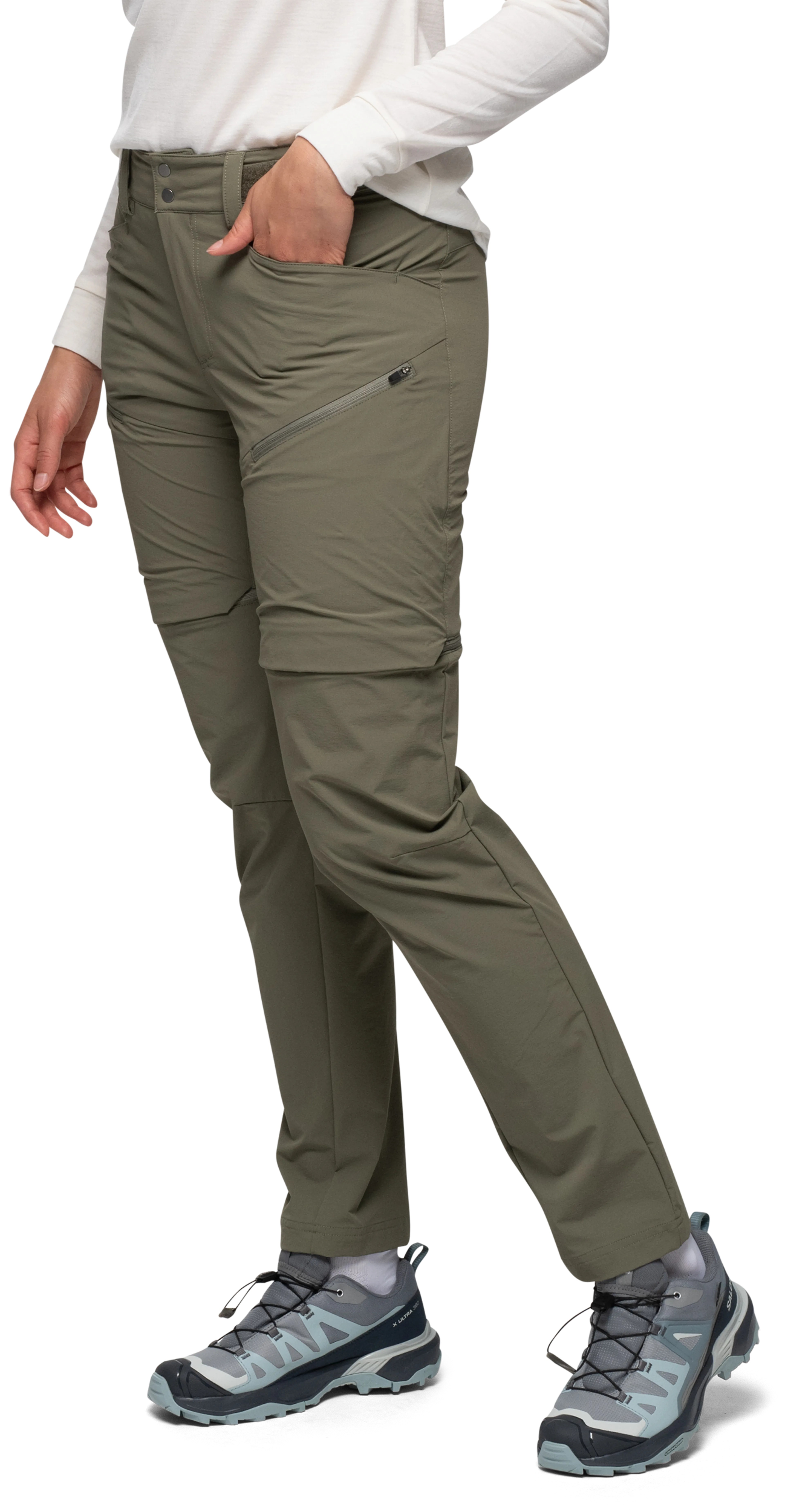 Convertible Zip-Off Softshell Pants Women