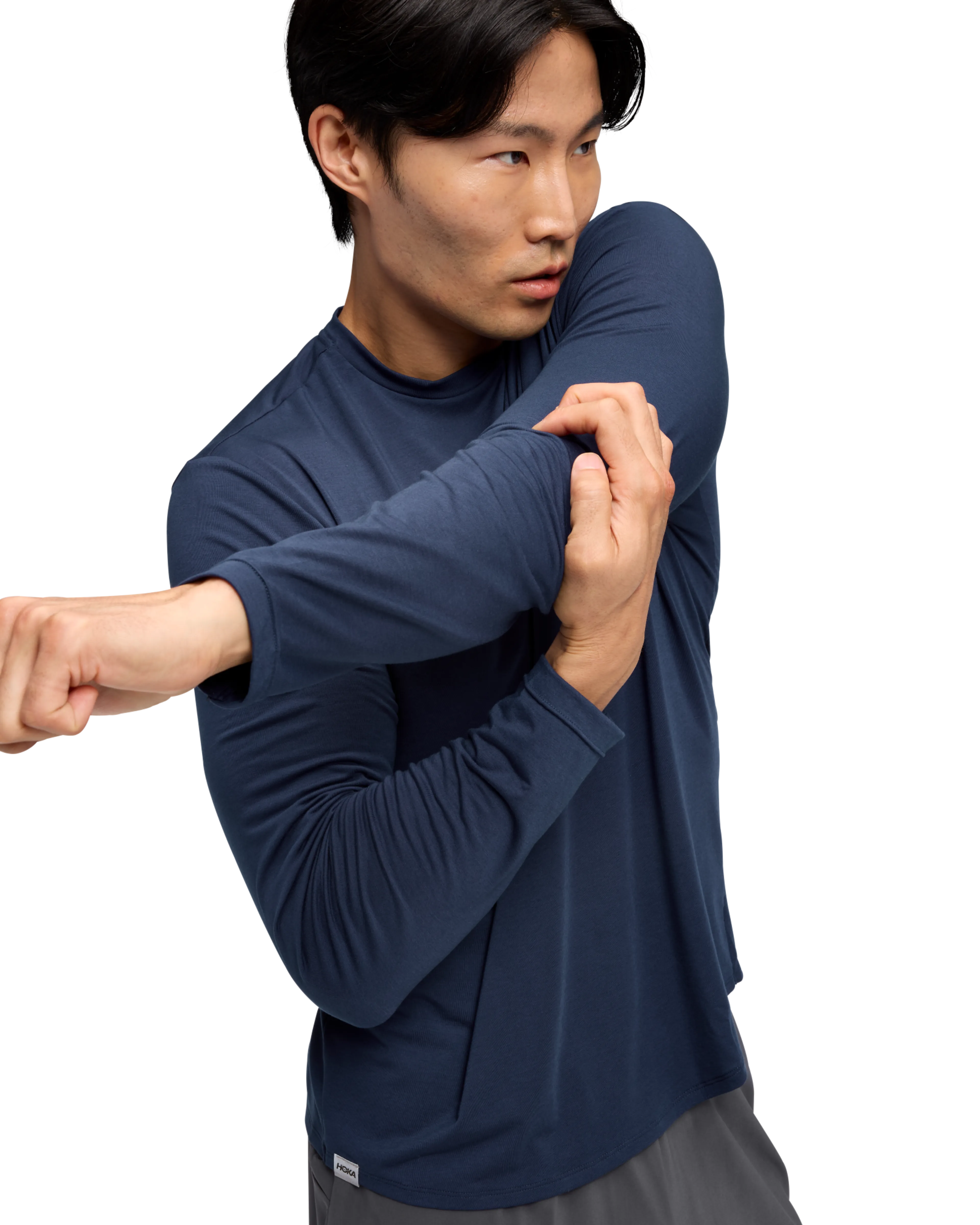 M HOKA ESSENTIAL LS TEE