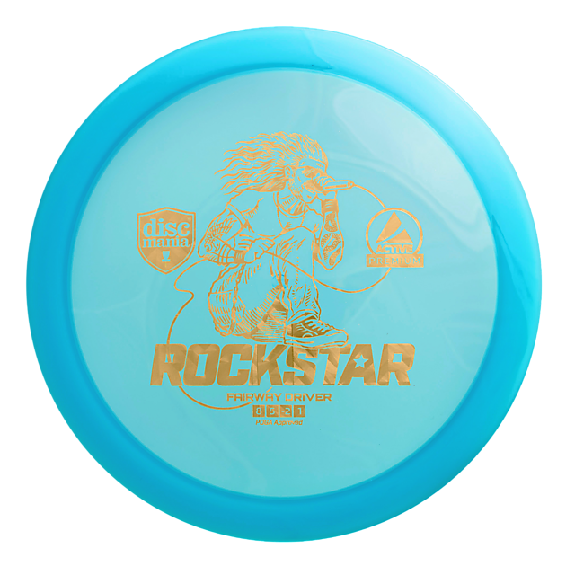 Active Premium Driver Rockstar Yellow, driver frisbeegolf blue