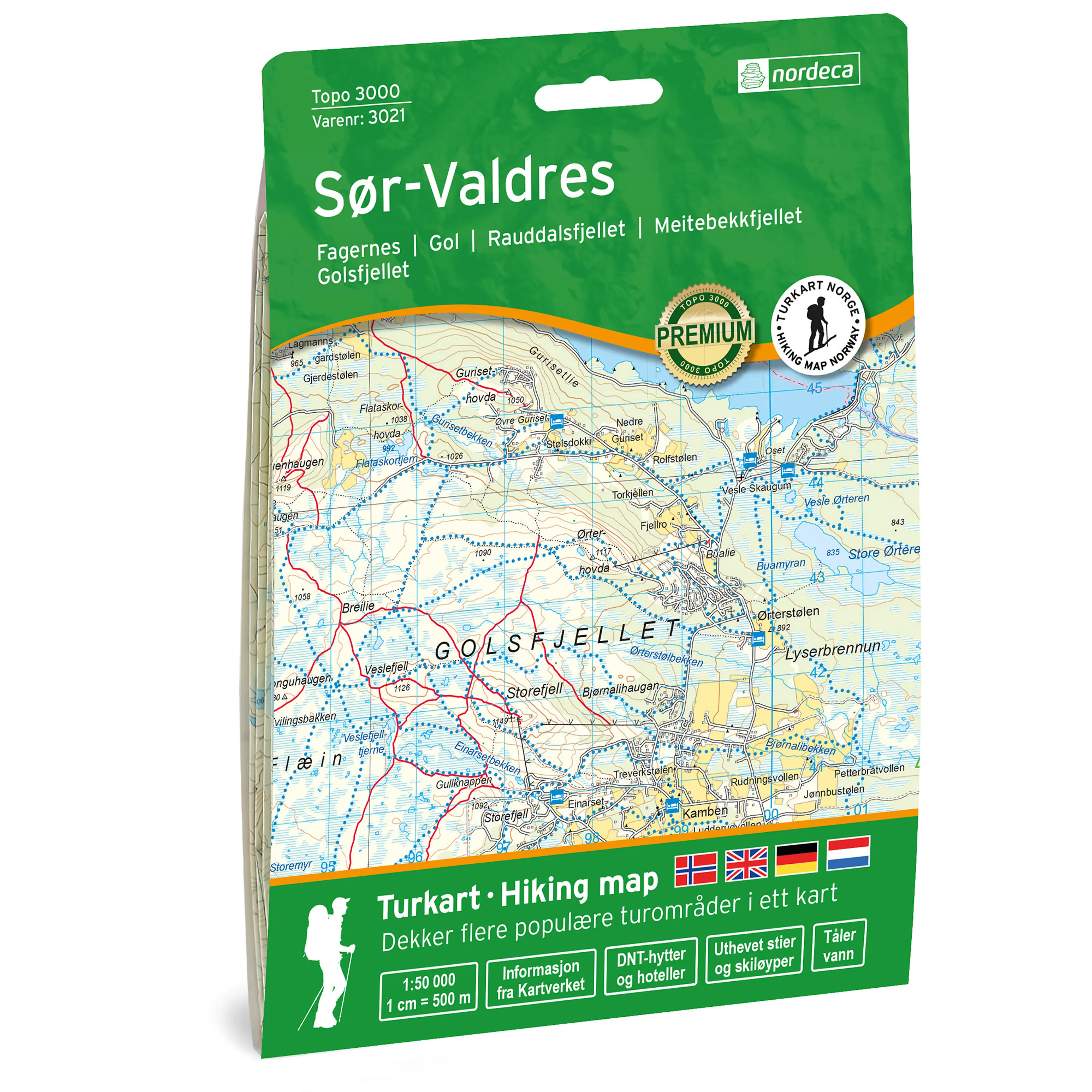 SØR-VALDRES 1:50 000