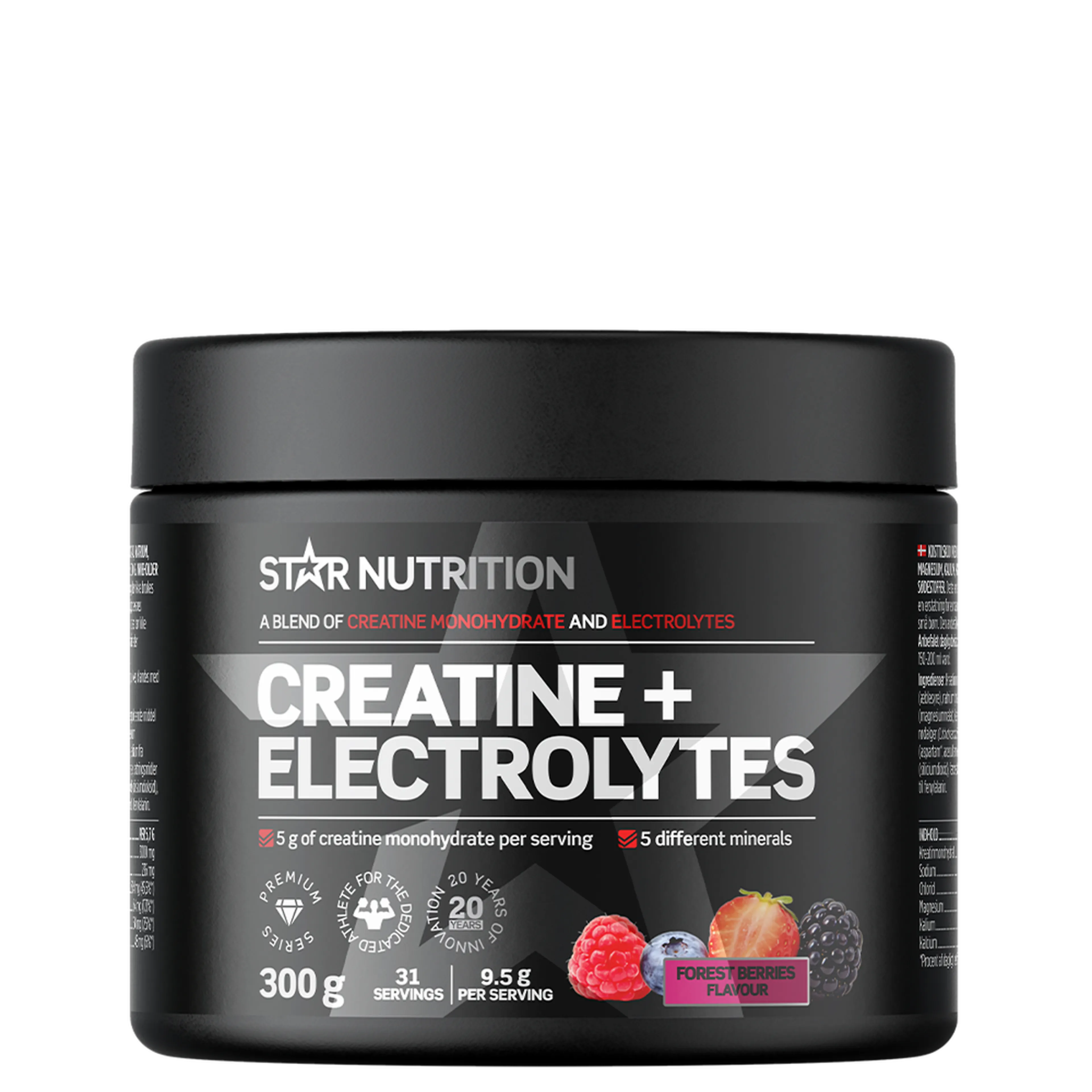 Creatine + Electrolytes, 300 g, Forest Berries