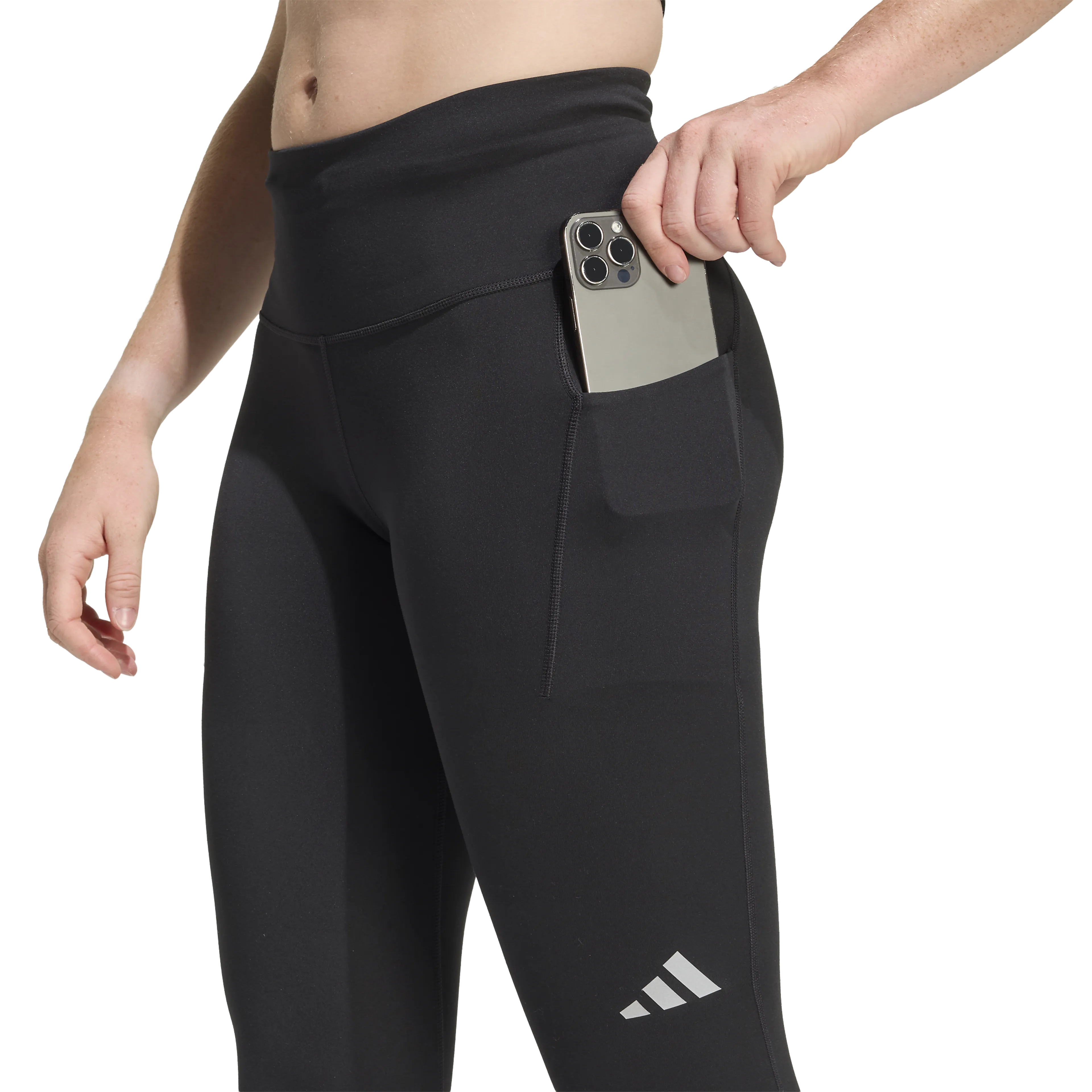 adi365 Climacool 3 Stripes Running Full Length Leggings Dame