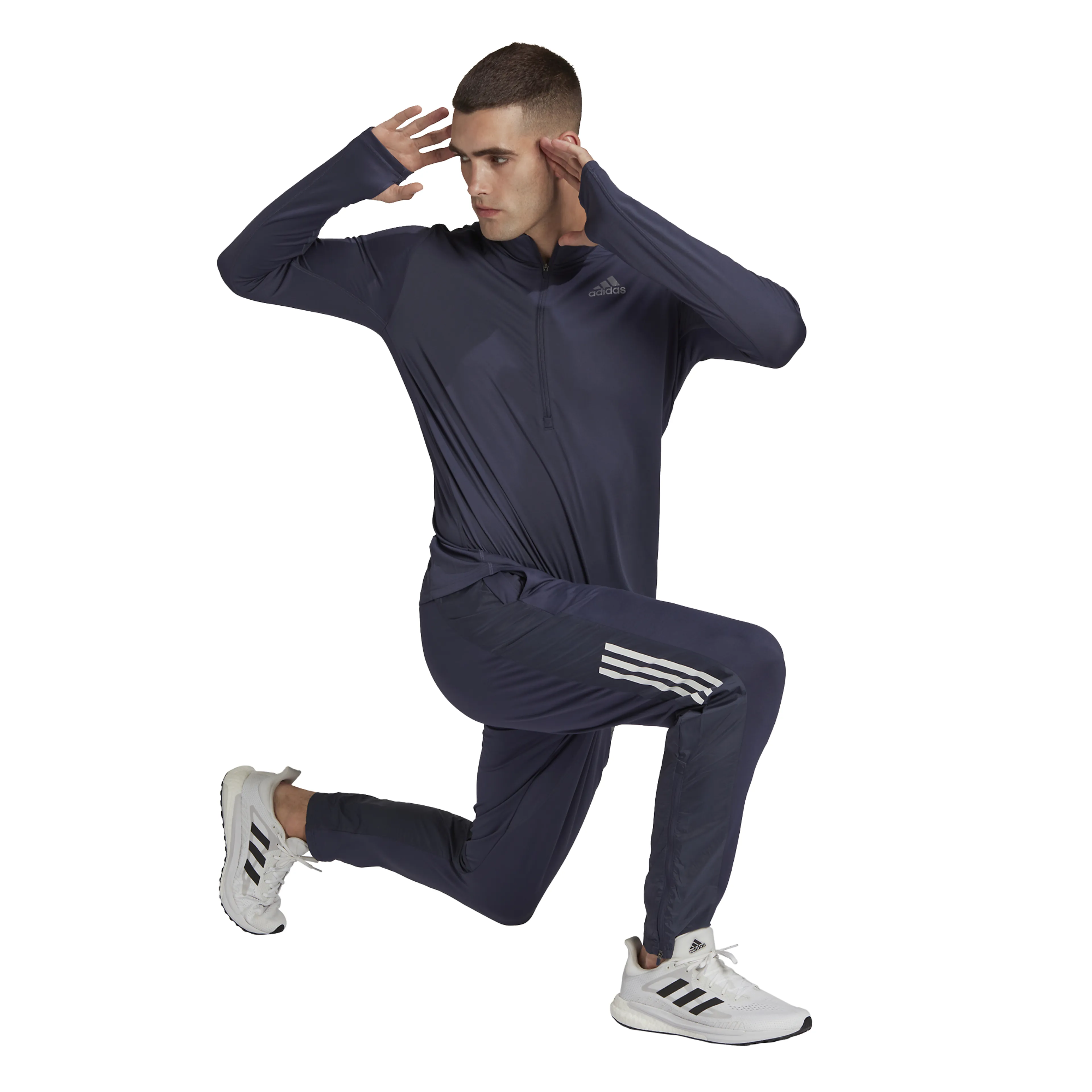 adidas Own The Run 1/2 Zip Long Sleeve T-skjorte adidas Own The Run 1/2 Zip Long Sleeve T-skjorte