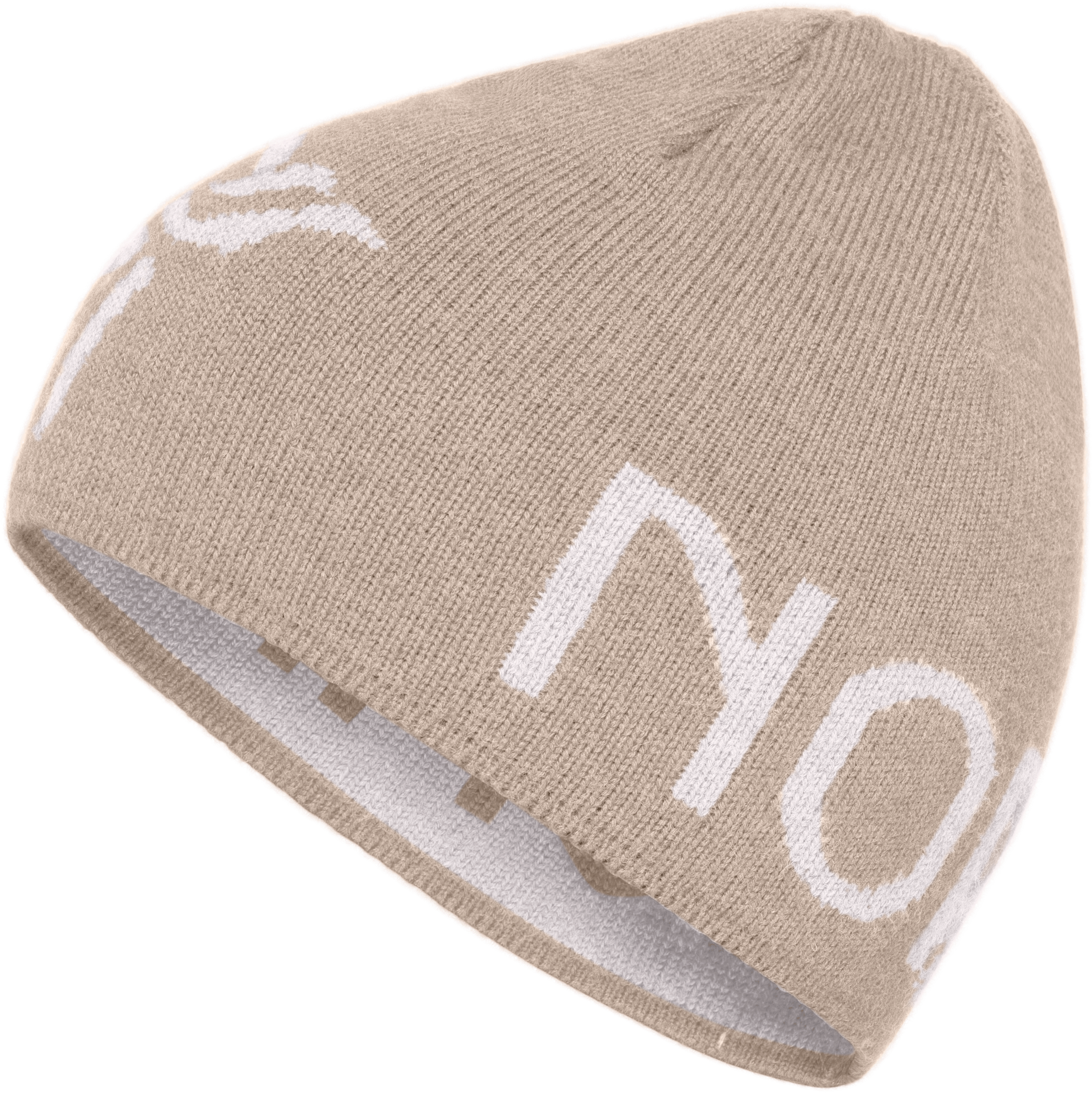 /29 mid merinoUll logo Beanie