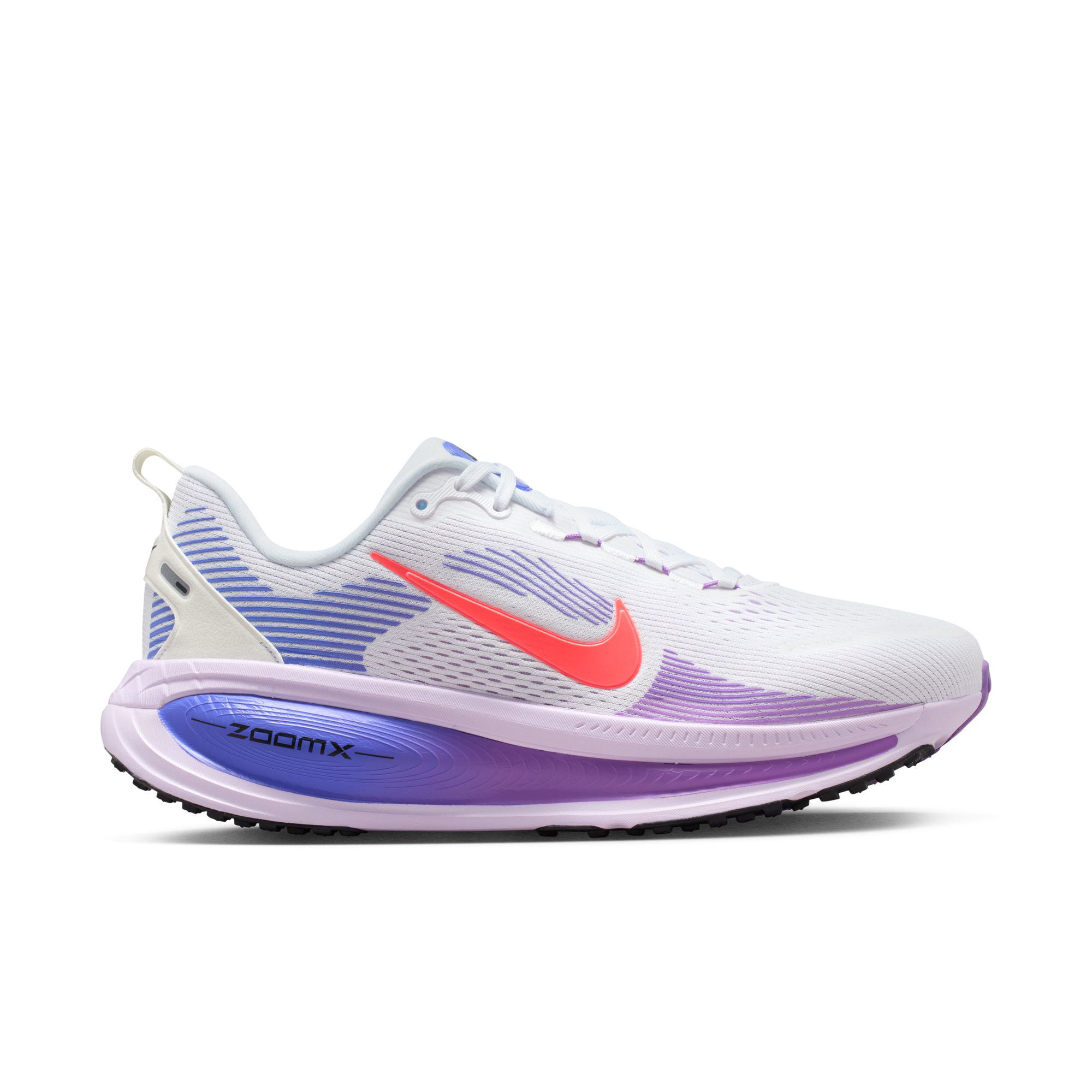 NIKE Vomero 18 Women's Road Running Shoes WHITE/HOT LAVA-VIOLET