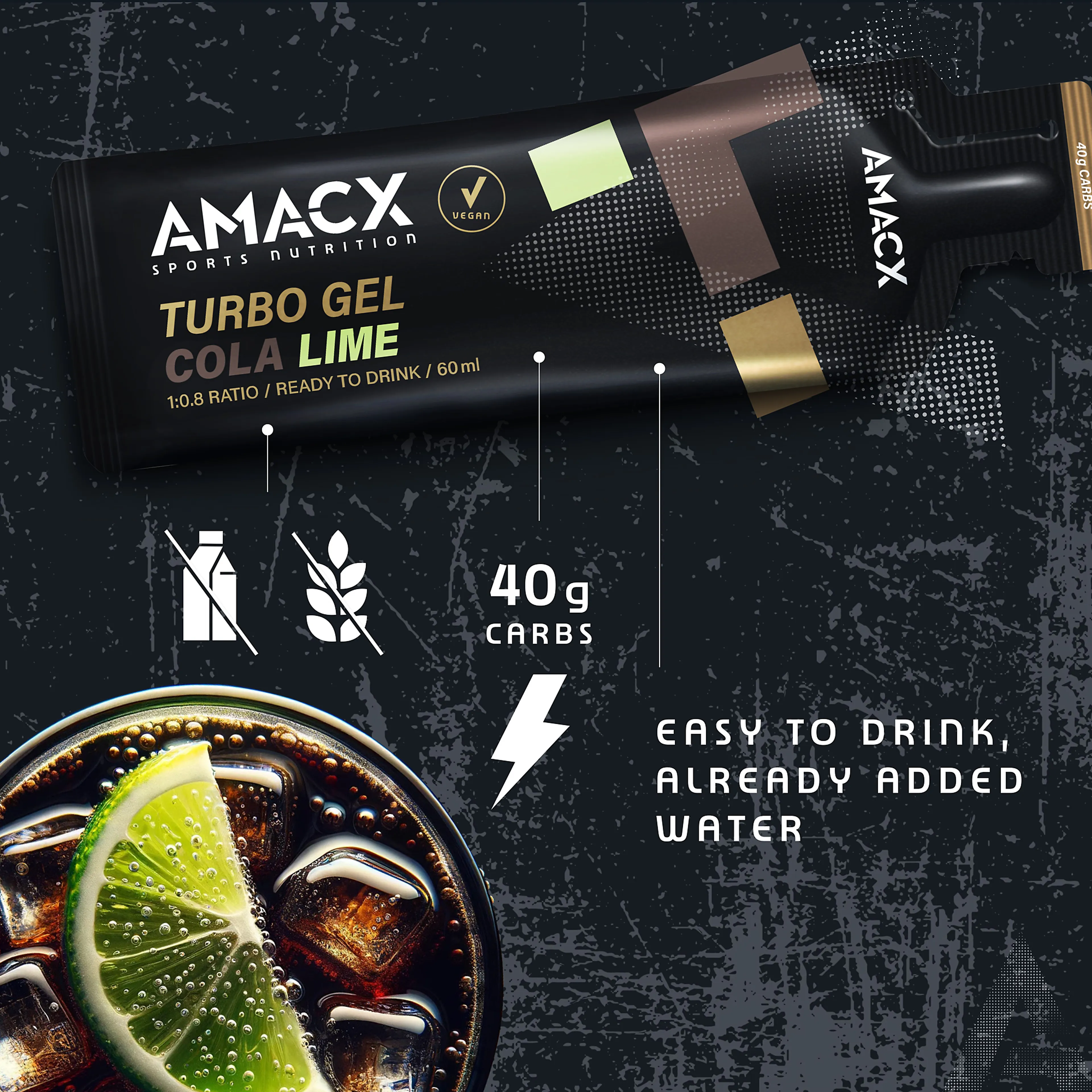 Turbo Gel Cola Lime - 12 stk