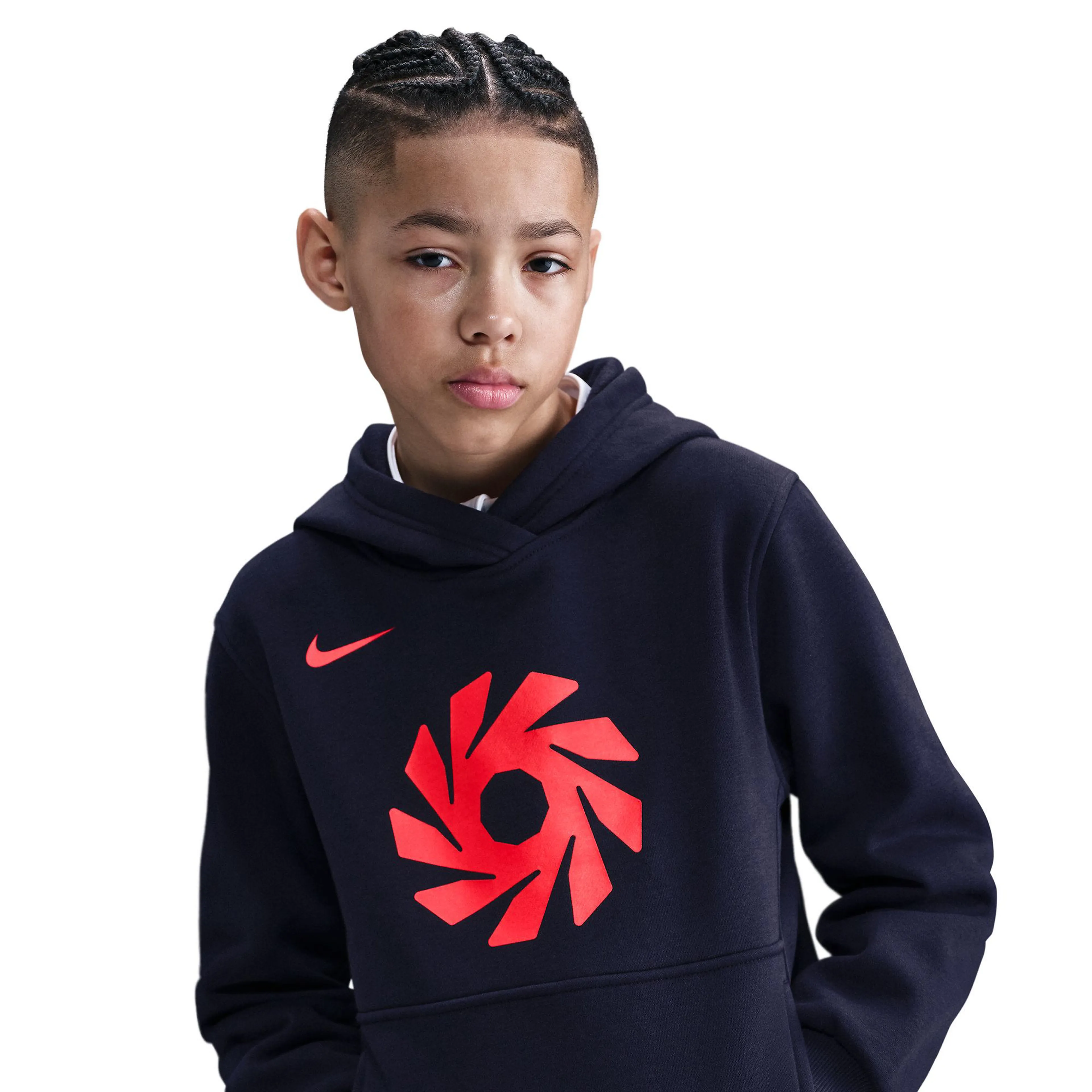 Erling Haaland Club Fleece Big Kids' Soccer Hoodie