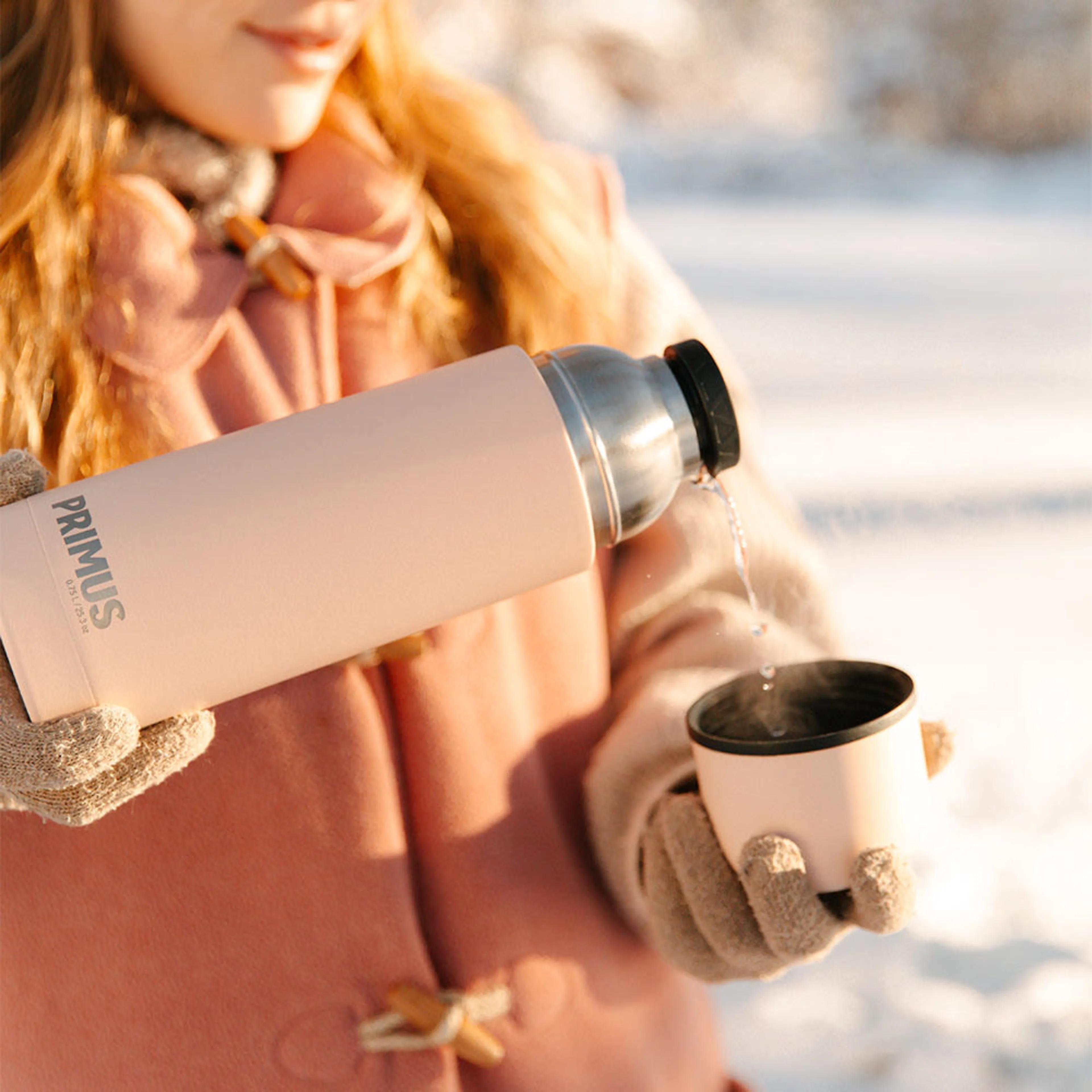 Classic Light Vacuum Bottle 0.75L Pale Peach