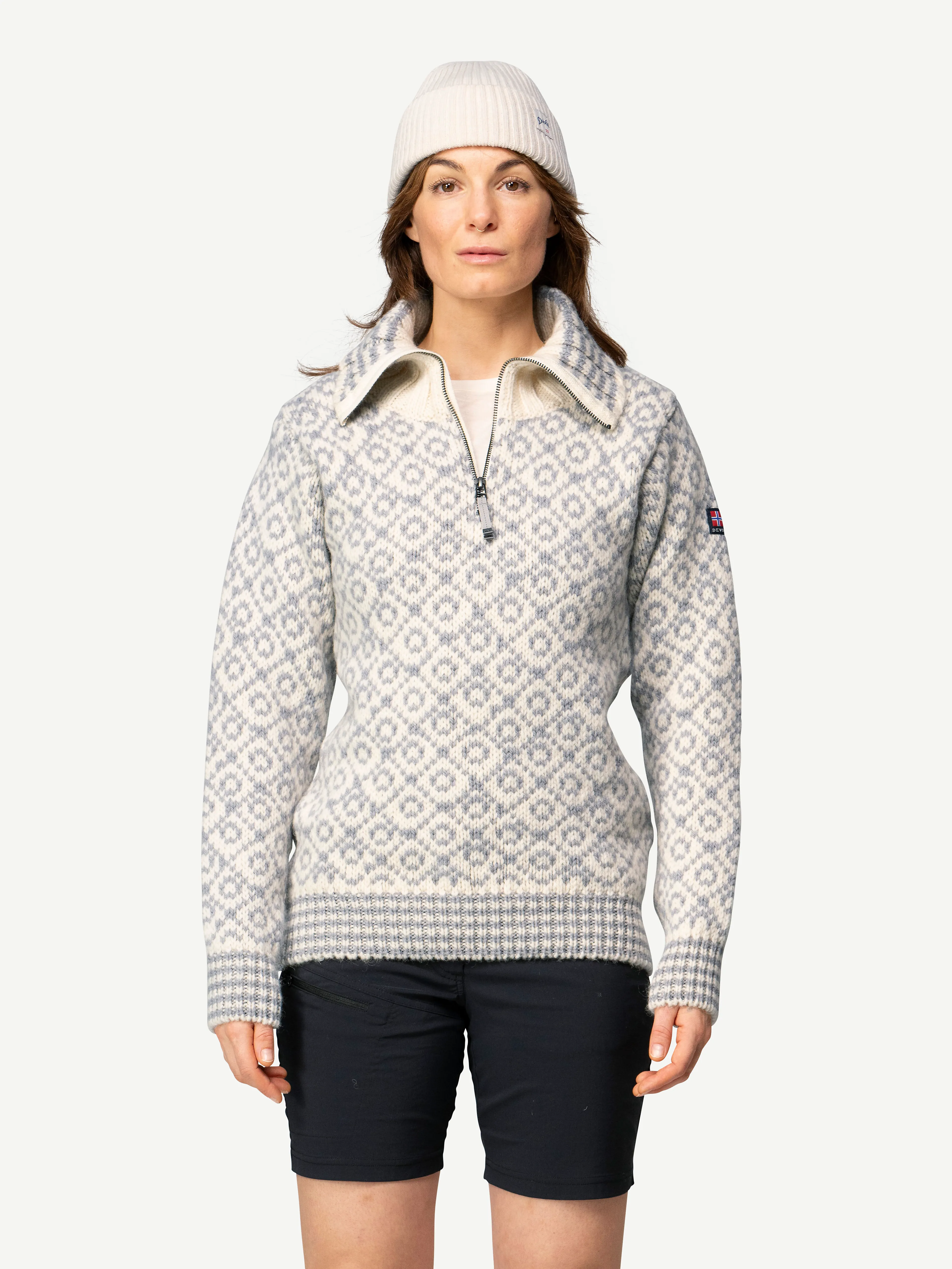 SVALBARD strikkegenser ZIP-NECK unisex