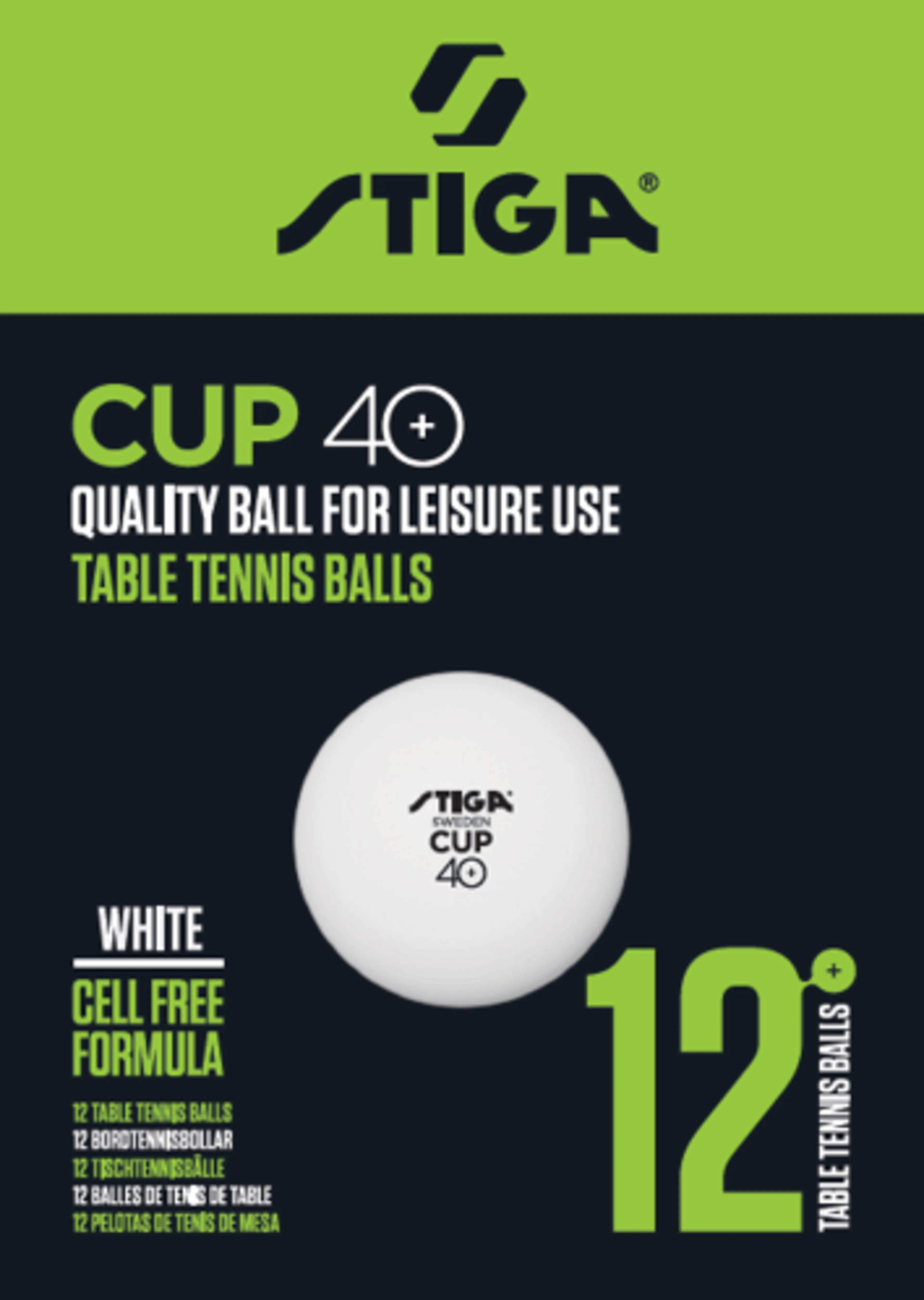 Cup 12-pk ABS bordtennisballer