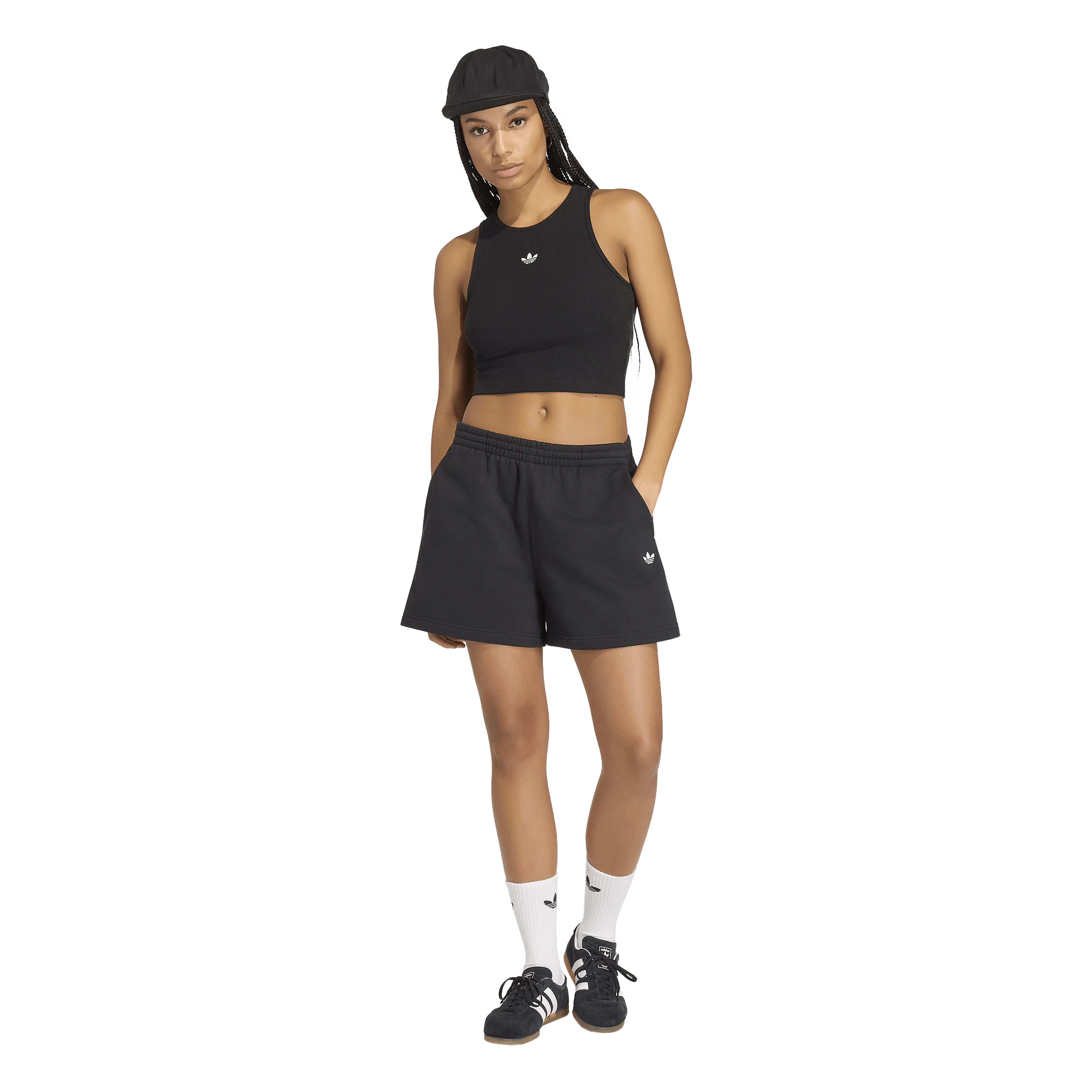 ESSENTIALS FLEECE LOOSE SHORTS Dame