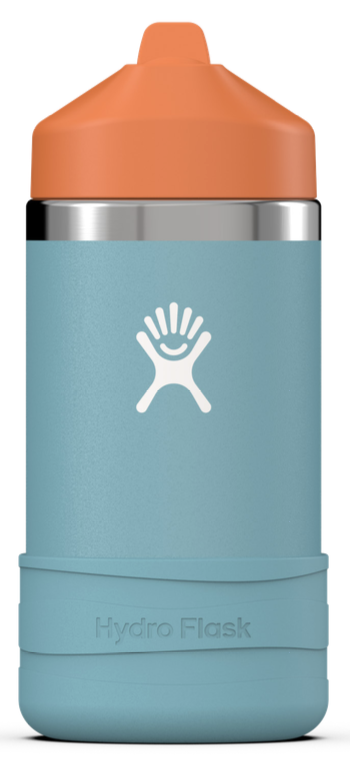 12 OZ KIDS WIDE MOUTH STRAW CAP AND BOOT