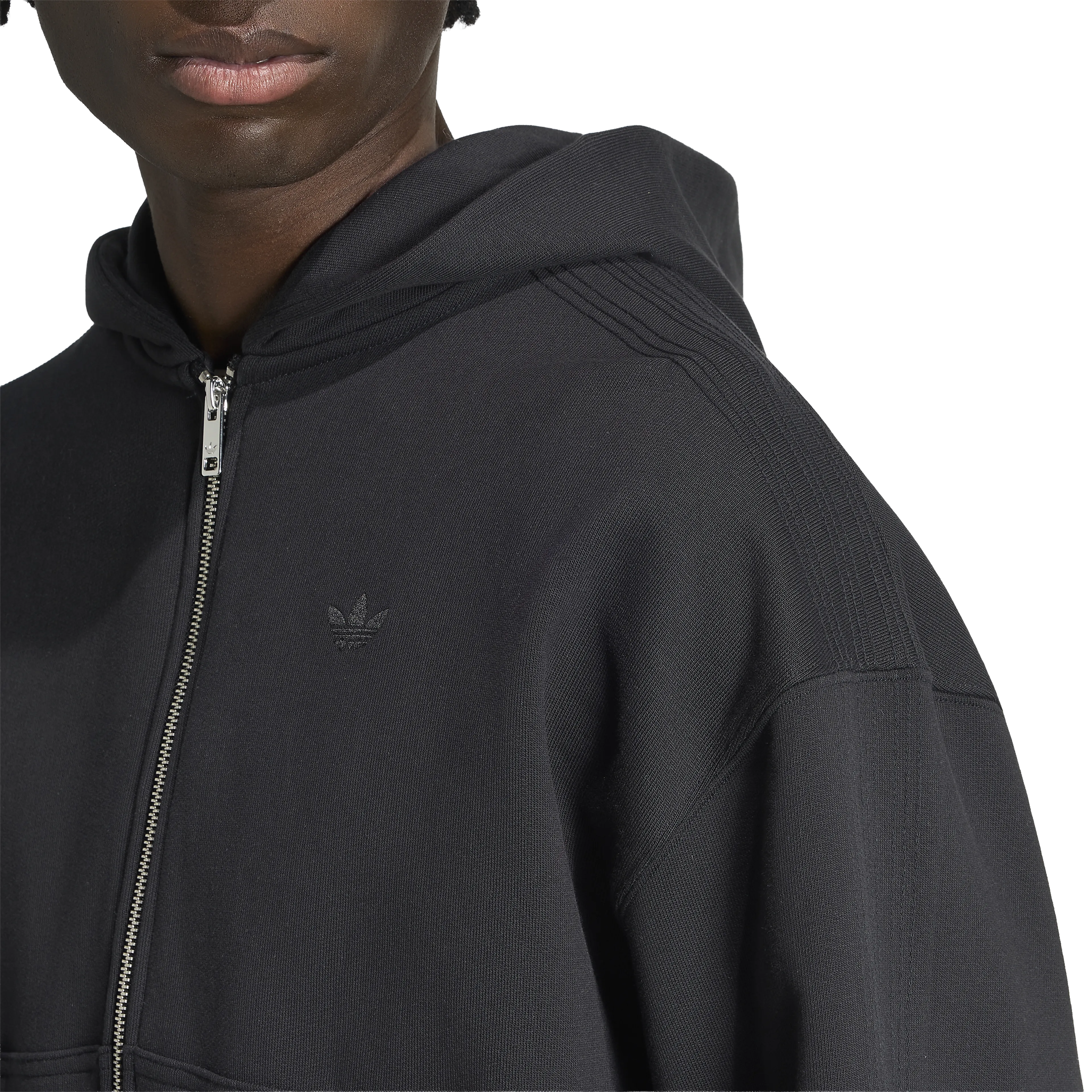 PREMIUM ESSENTIALS CROPPED FULL ZIP