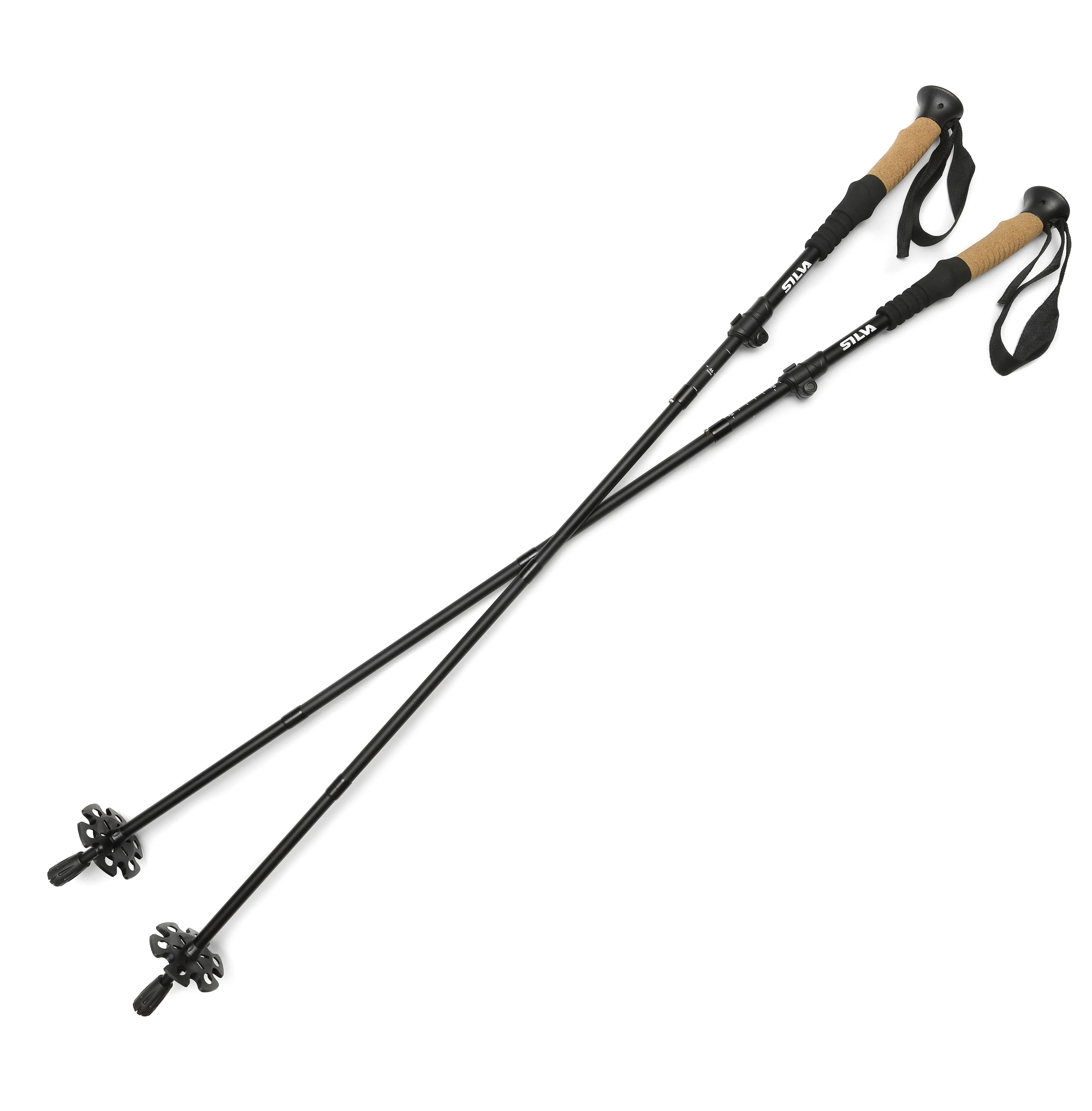 Trekking aluminium Z-fold Black