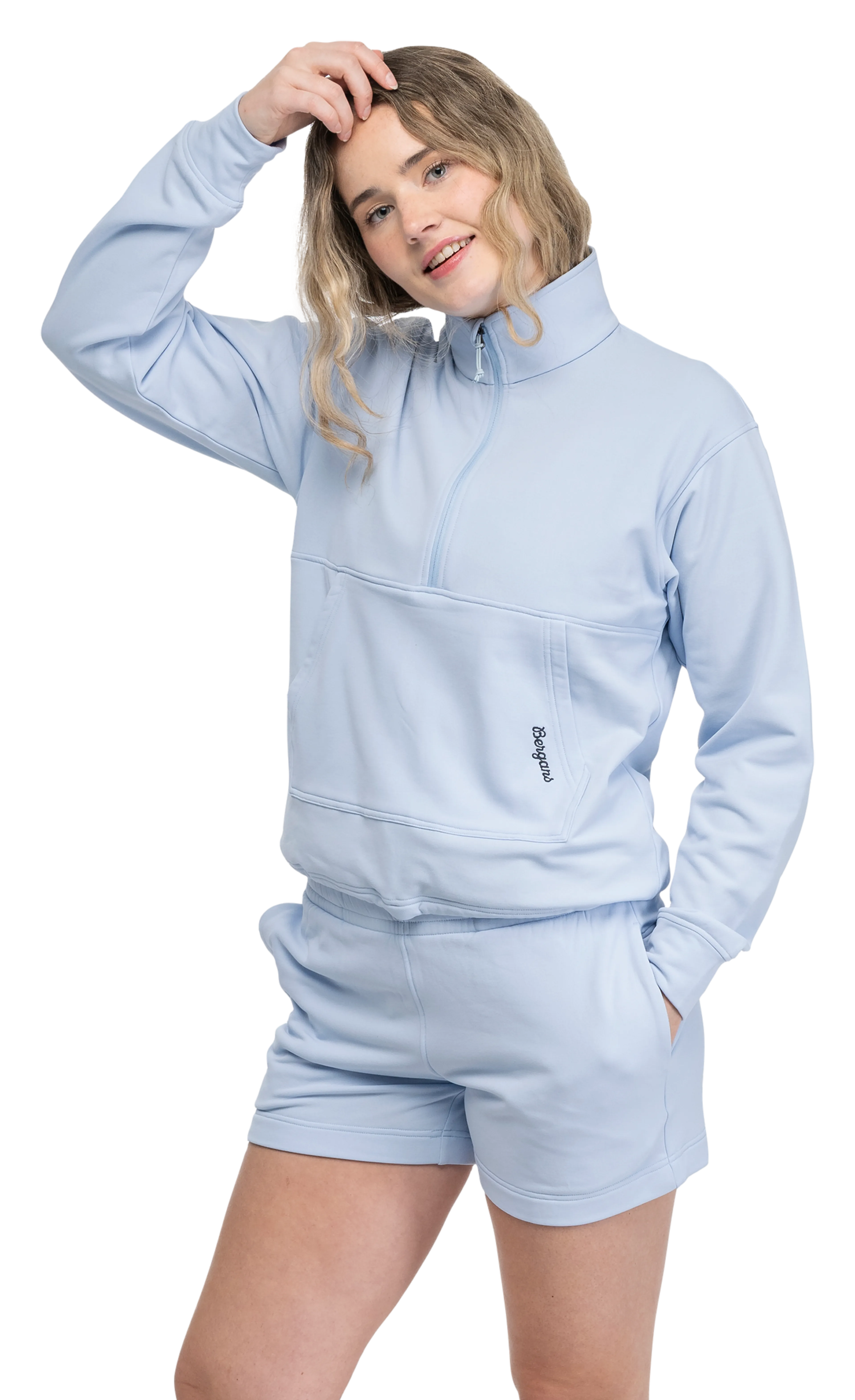 Midtli Midlayer Cropped Half Zip Women