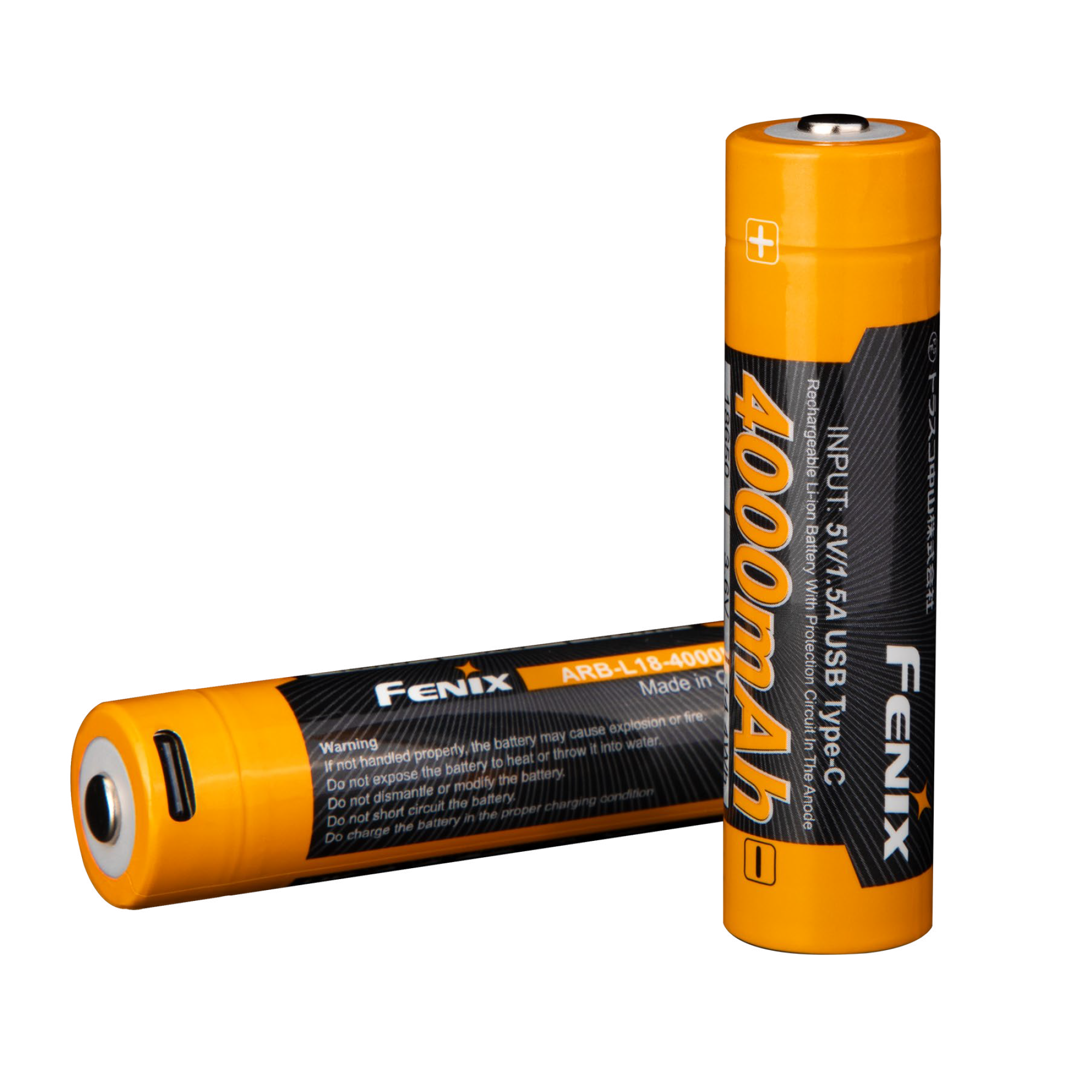FENIX ARB-L18-4000U USB-C 18650 BATTERI 4000 mAh