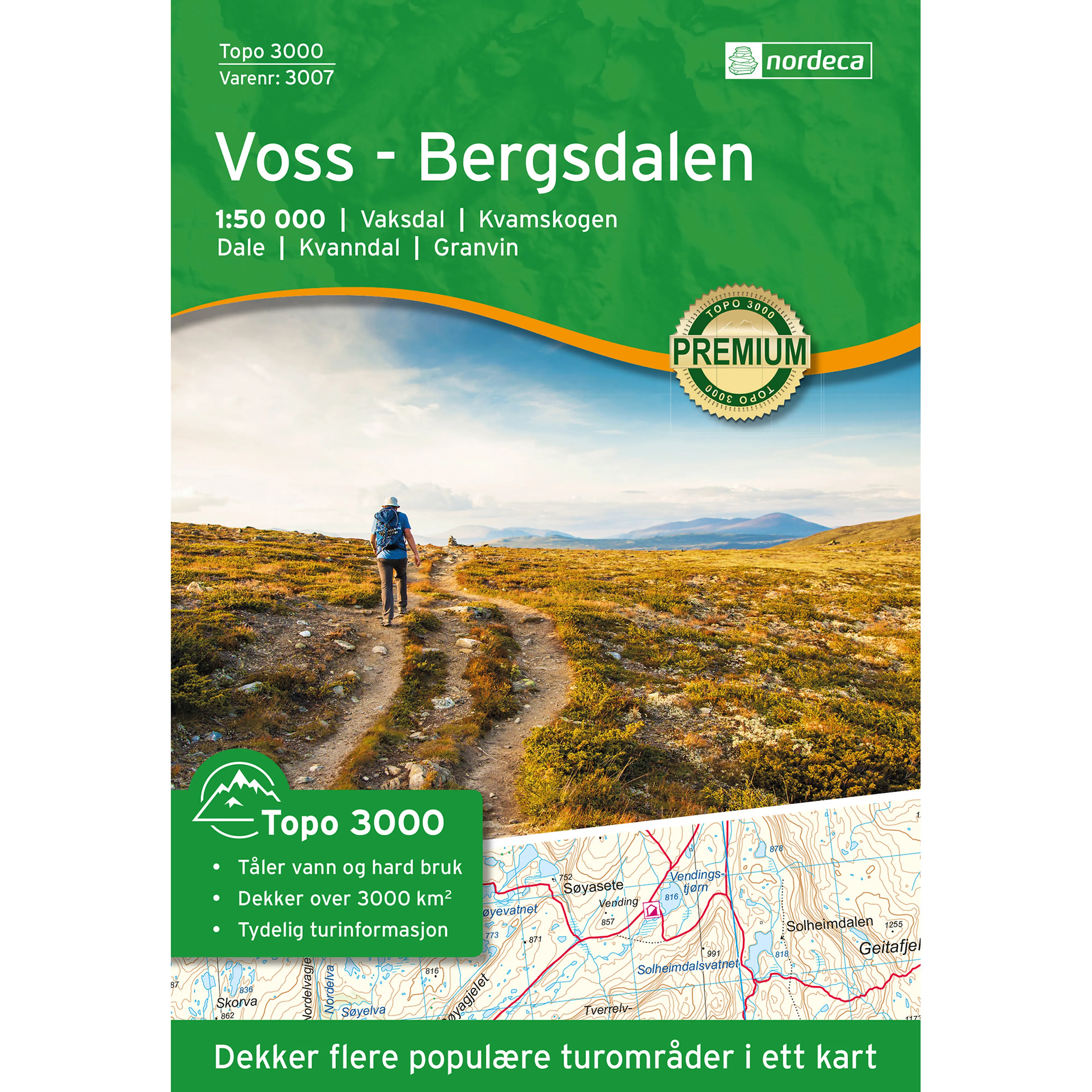 VOSS-BERGSDALEN 1:50 000