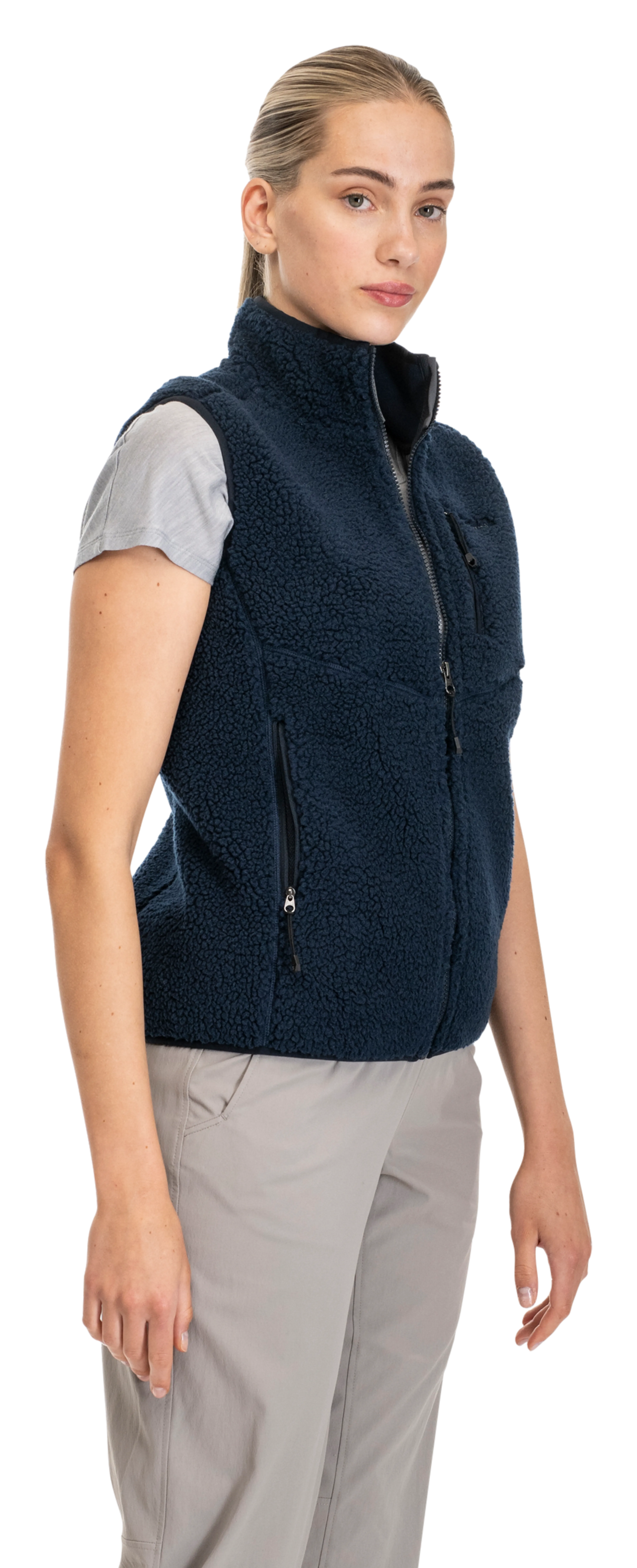 Lunnan Pile Fleece Vest Women