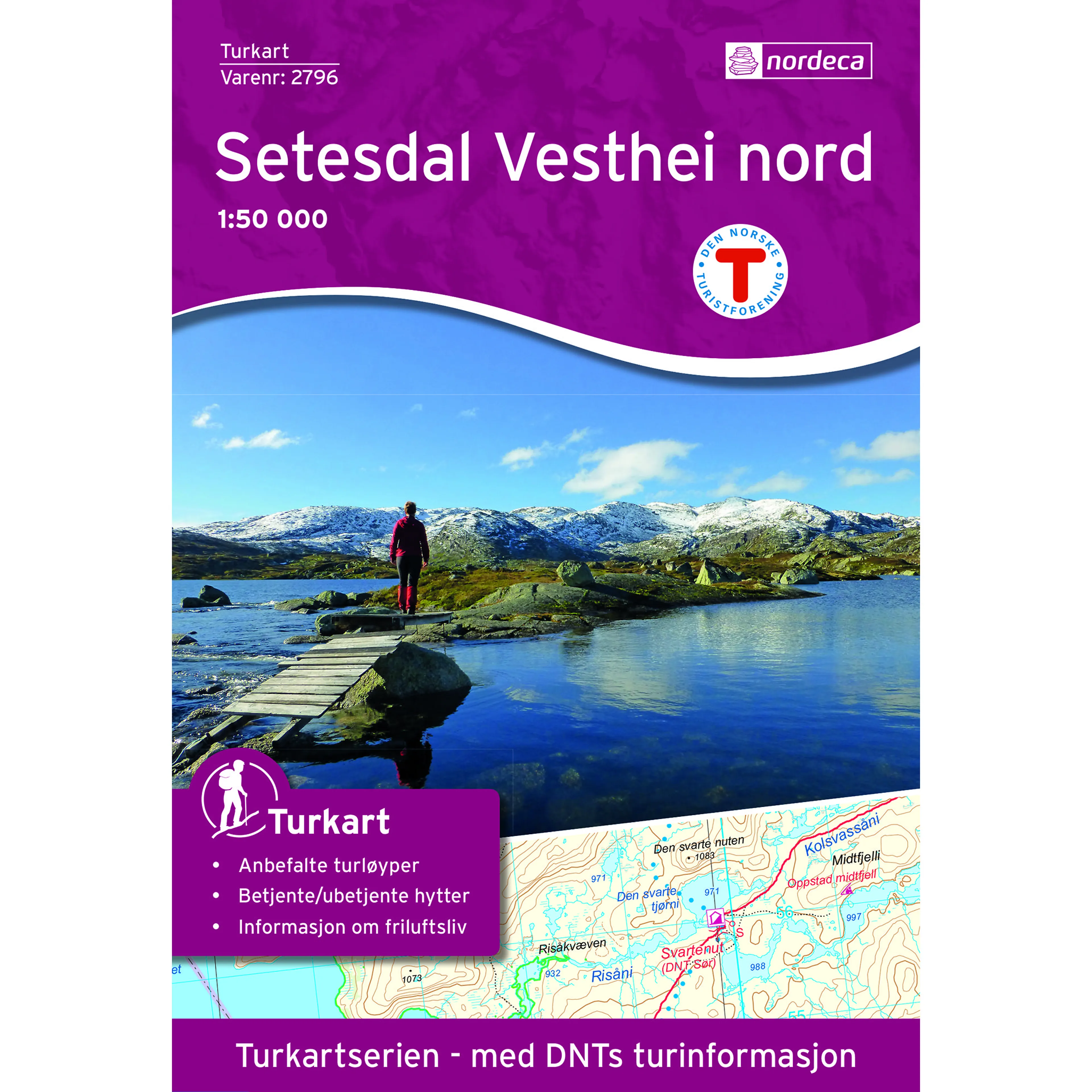 SETESDAL VESTHEI NORD 1:50 000