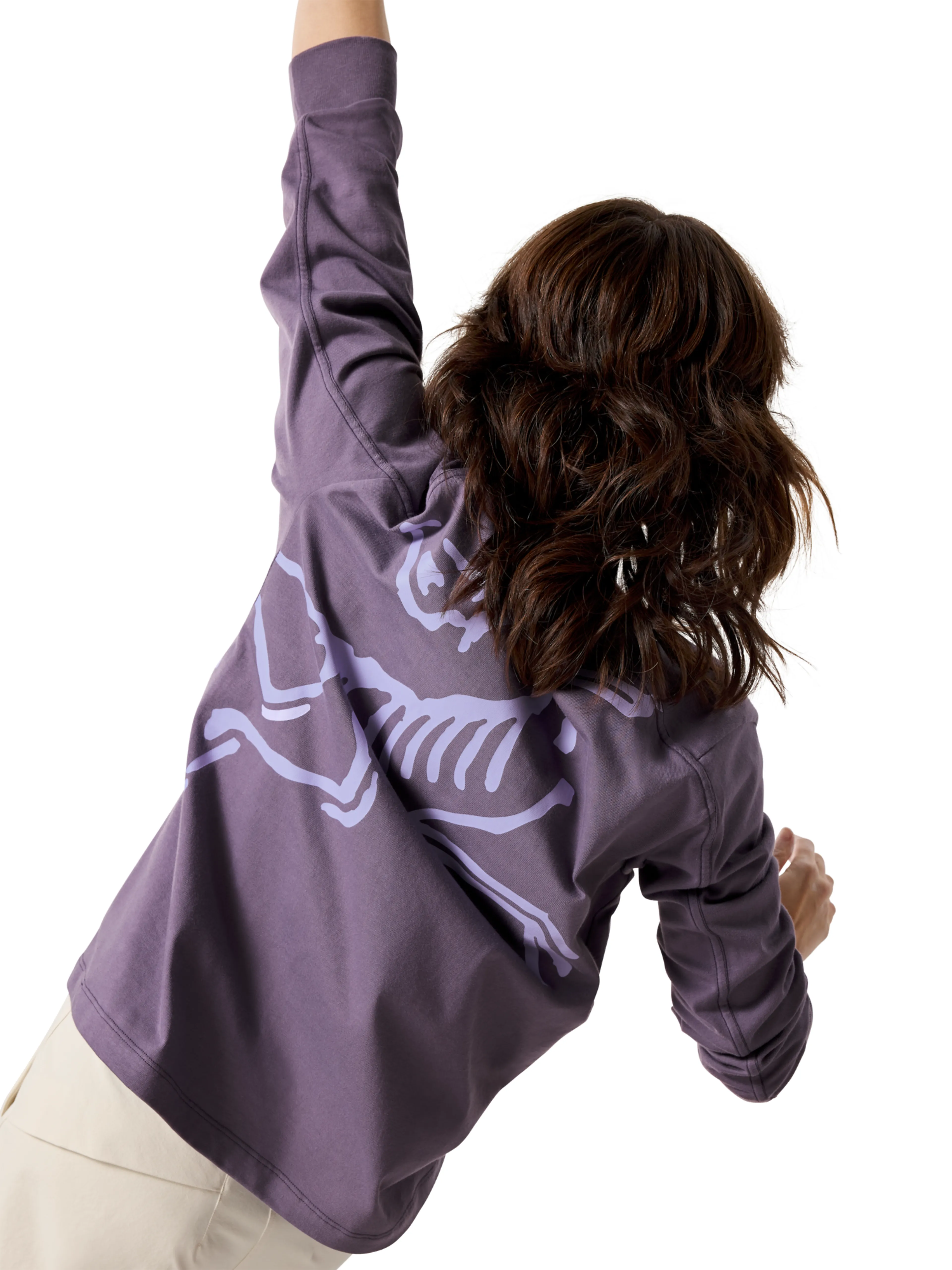 Kragg Cotton Bird Crew LS W