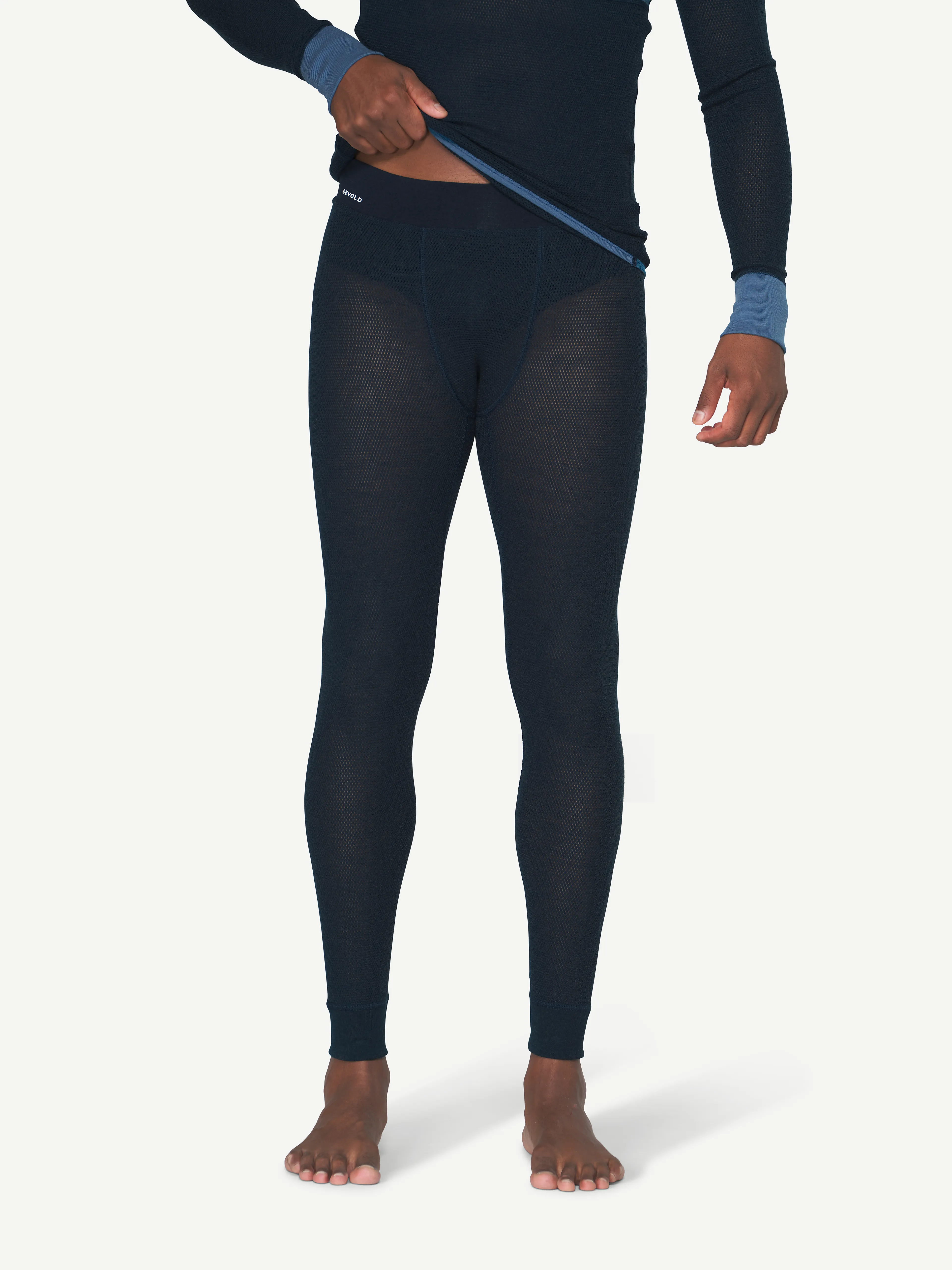 WOOL MESH MAN LONG JOHNS