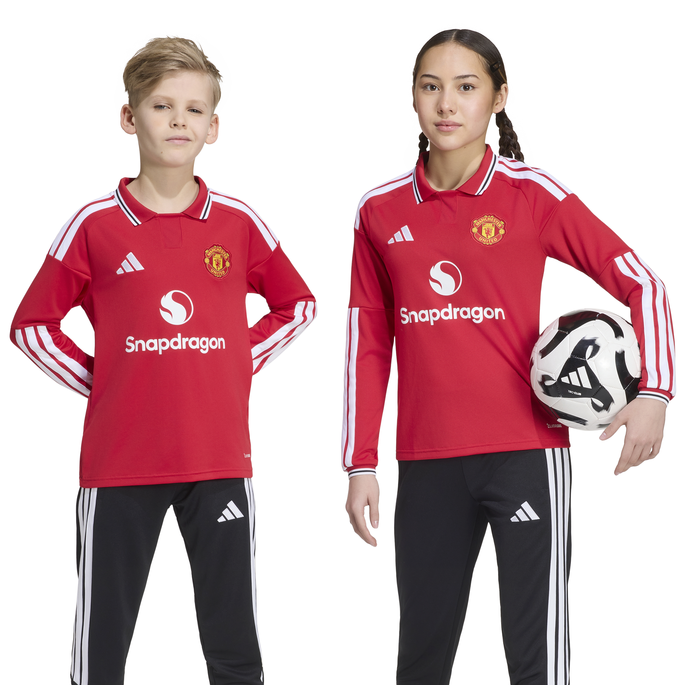 Manchester United 26/27 Hjemmedrakt langermet Barn