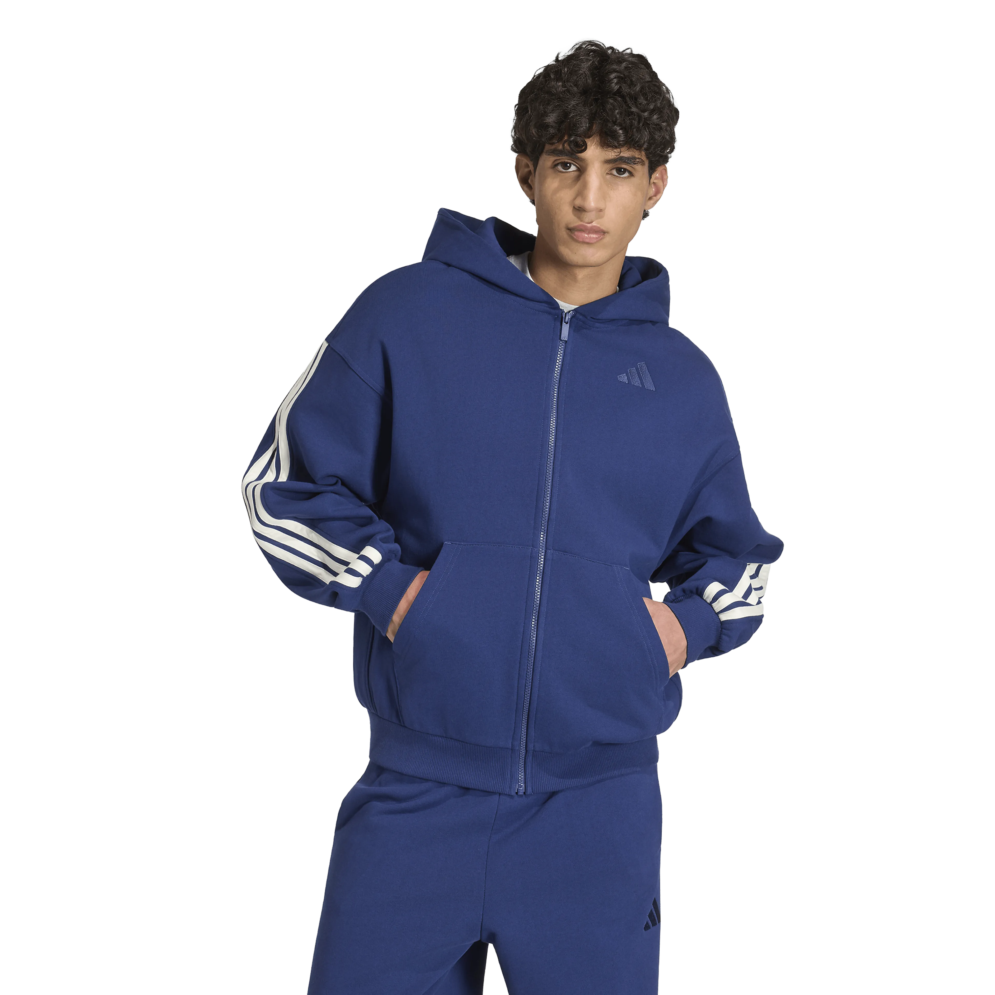 ADIDAS KIT 3-STRIPES FULL-ZIP HOODIE