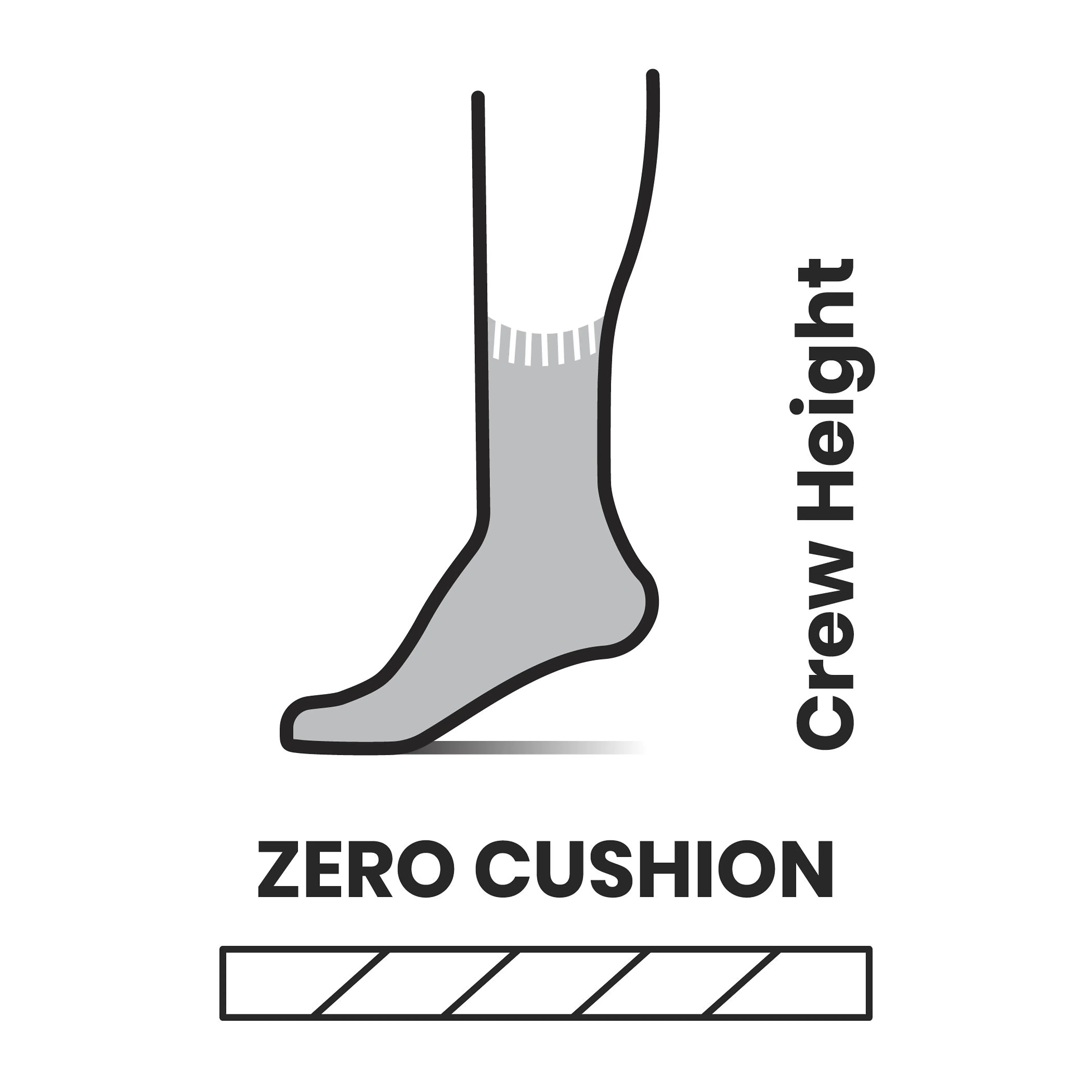 Classic Hike Zero Cushion Liner Crew Classic Hike Zero Cushion Liner Crew