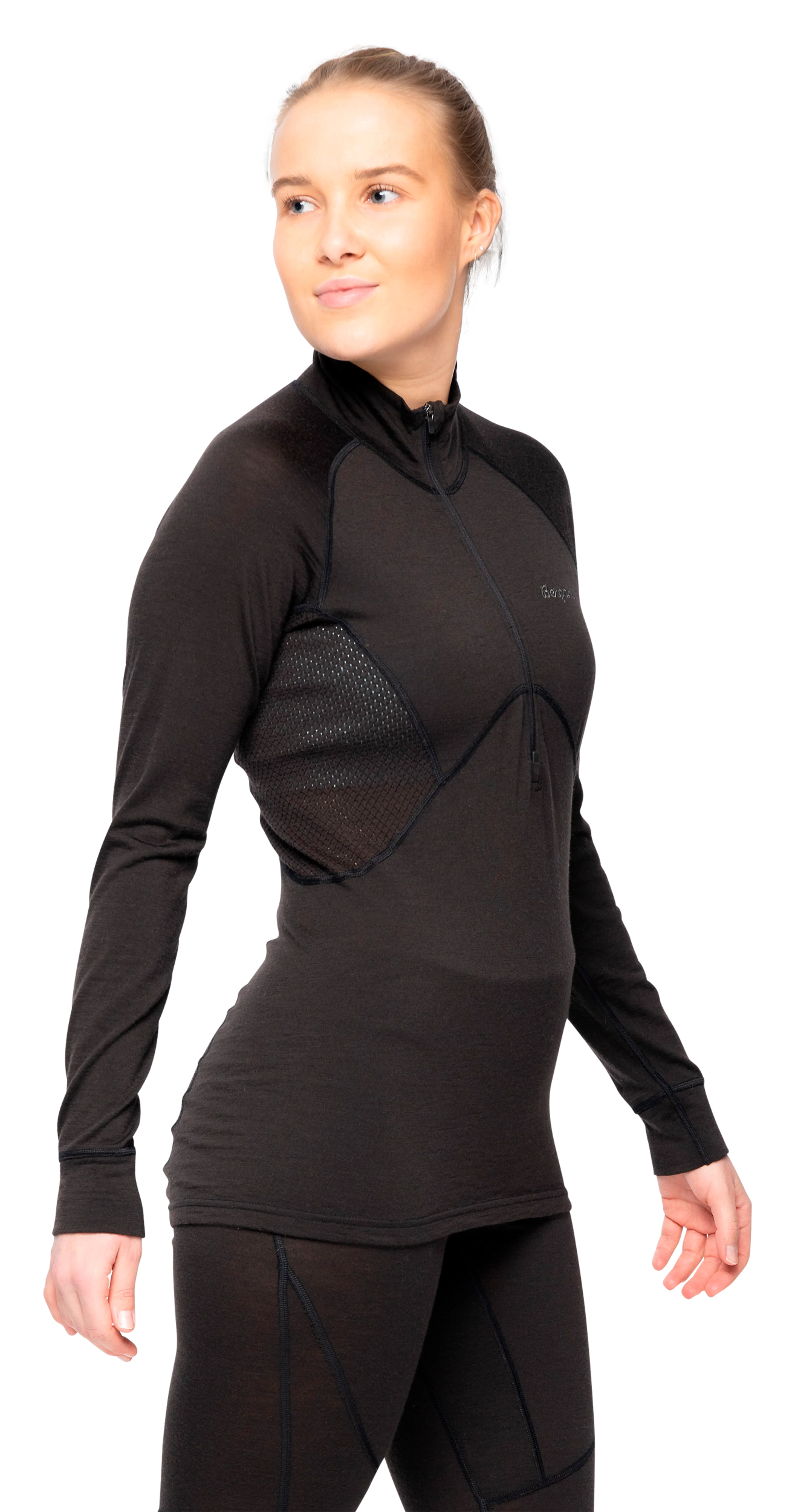 Inner:Pure Merino Half Zip Women