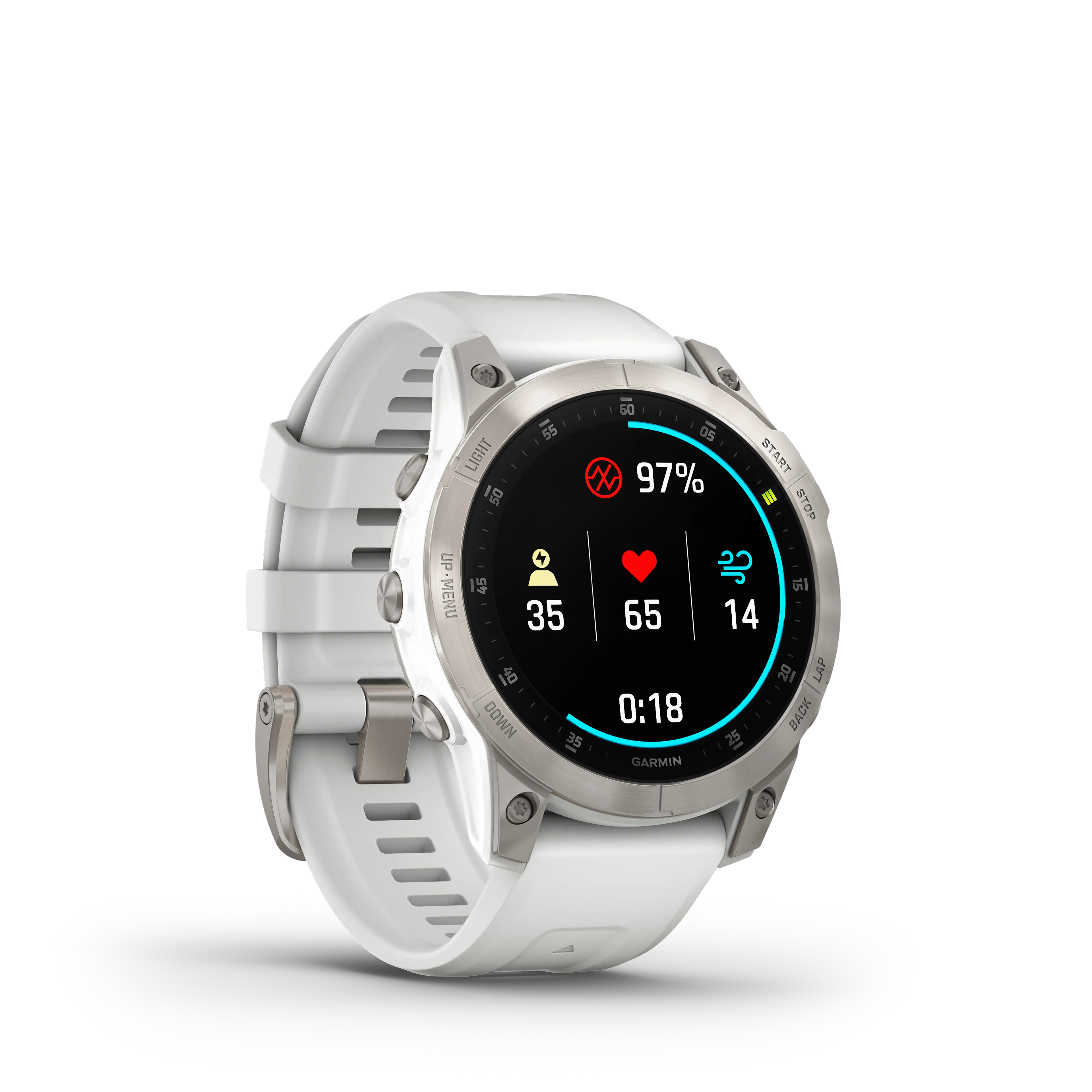 epix Sapphire White – AMOLED Smartwatch