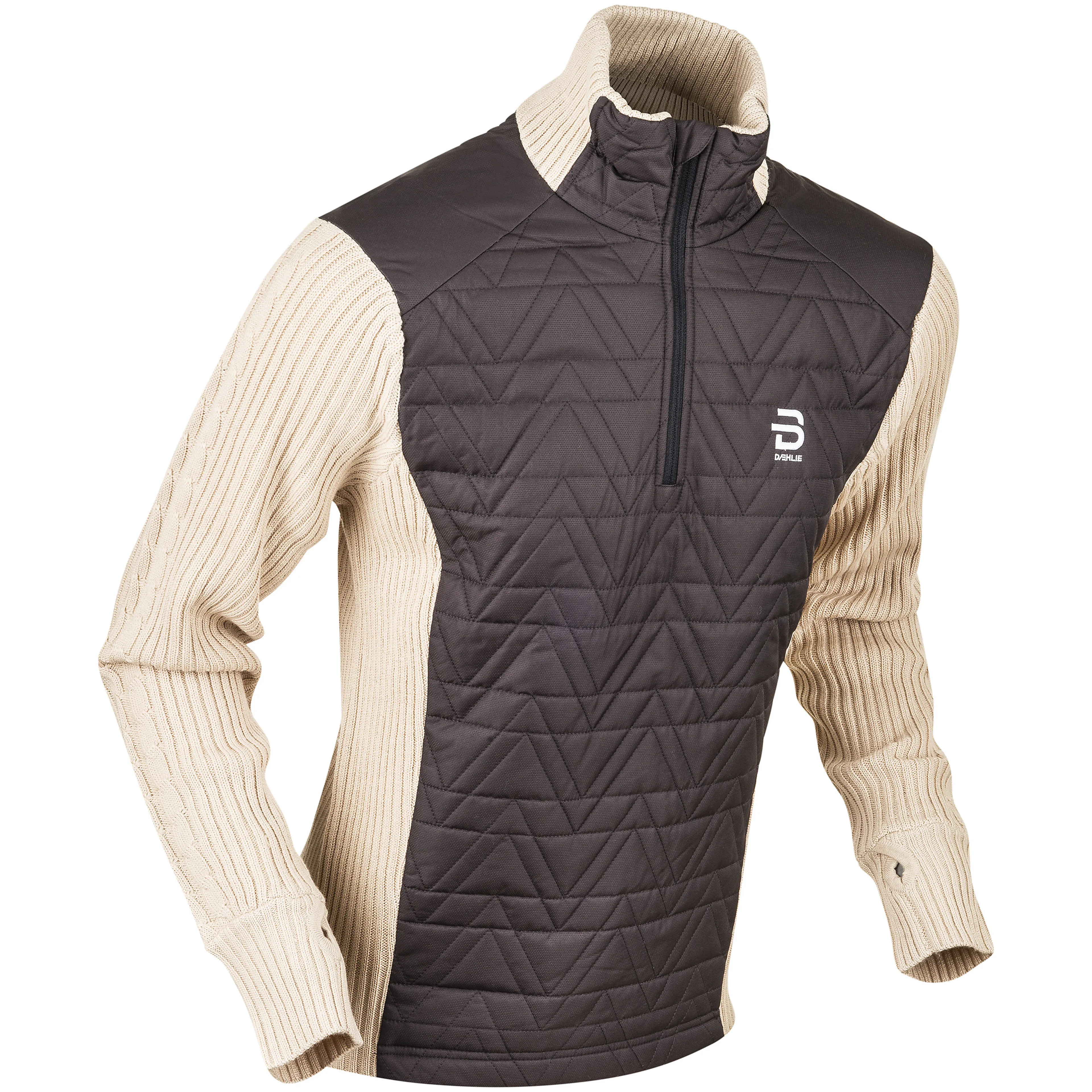 Half Zip Comfy ullgenser herre